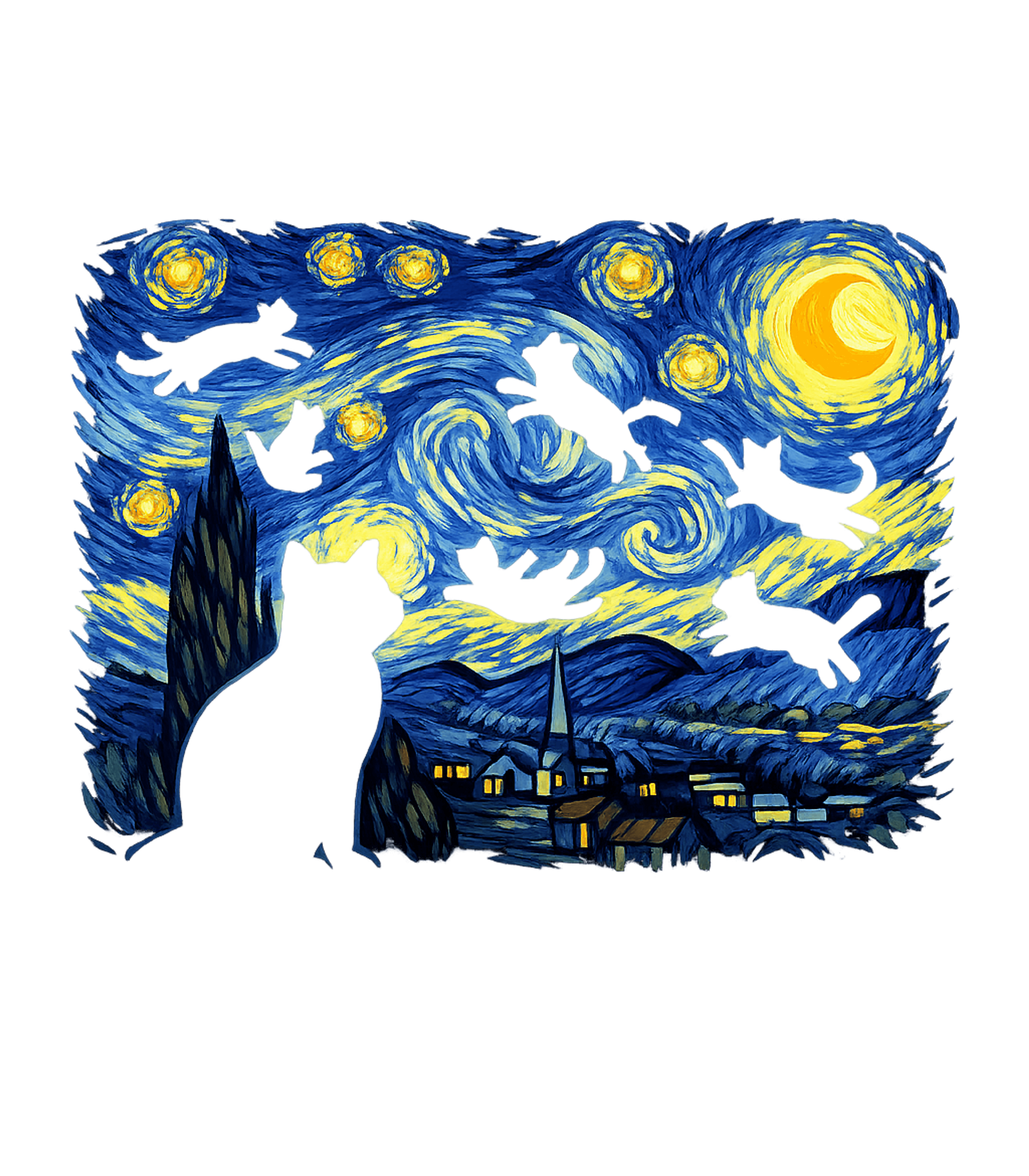 Starry Night Cats Cats Premium T-Shirt featuring Embrace the magic of the night with this unique t-shirt feat – designed by Geoff Brown @ SunFrog Starry Night Cats Cats Premium T-Shirt featuring Embrace the magic of the night with this unique t-shirt feat – designed by Geoff Brown @ SunFrog