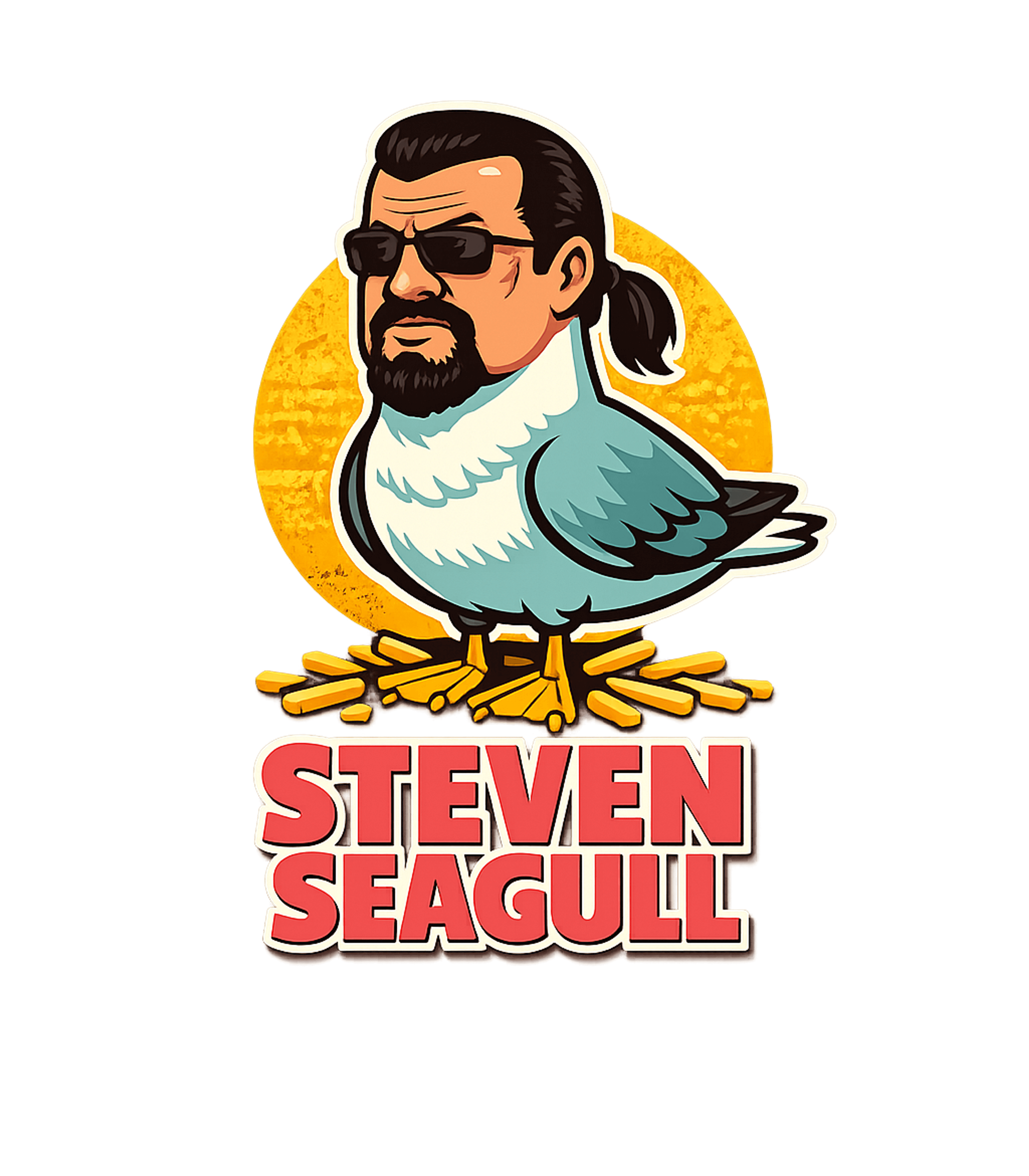 Steven Seagull Pun Meme Humor Premium T-Shirt featuring This humorous graphic features a seagull with the likeness o – designed by Geoff Brown @ SunFrog Steven Seagull Pun Meme Humor Premium T-Shirt featuring This humorous graphic features a seagull with the likeness o – designed by Geoff Brown @ SunFrog