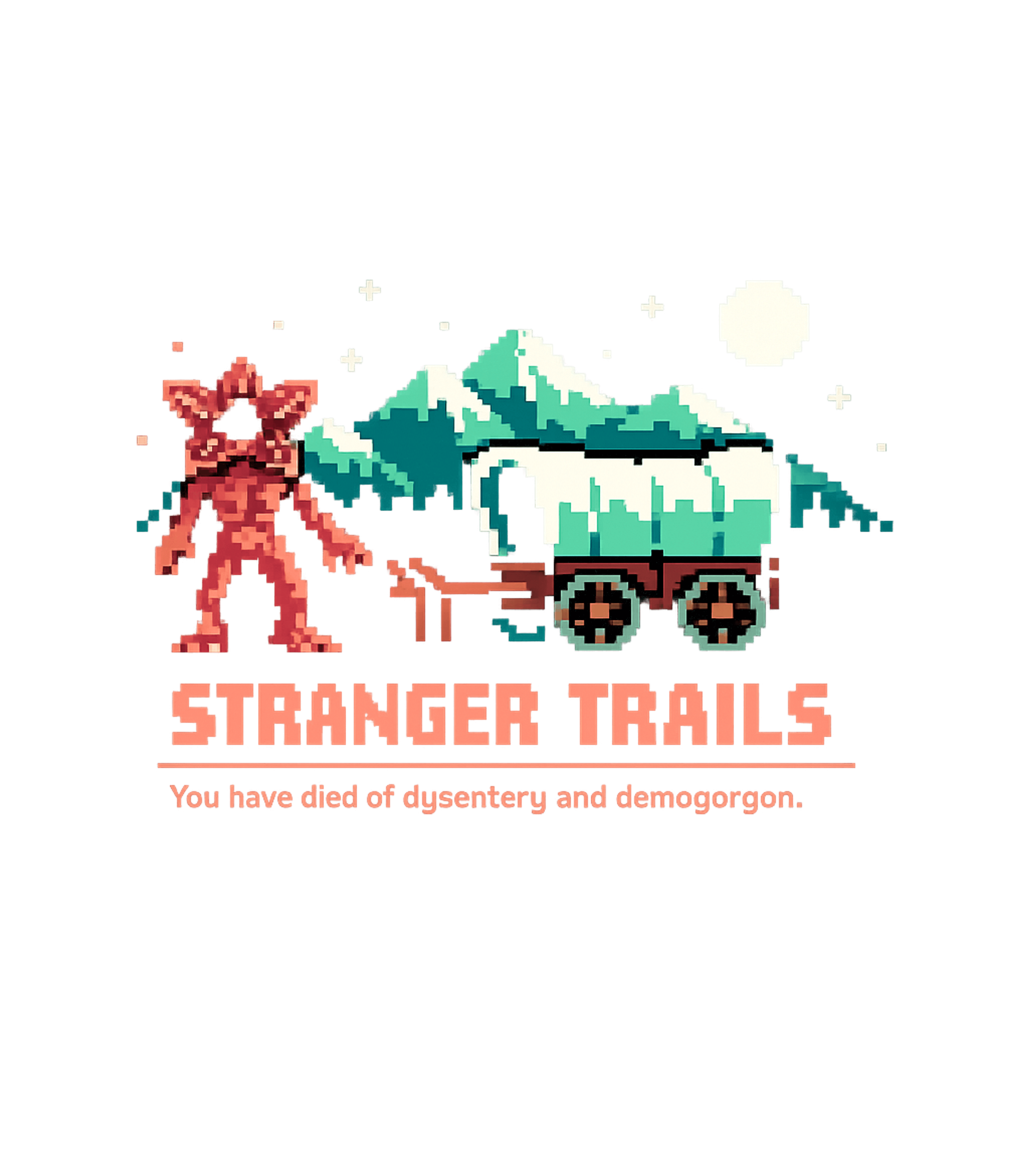 Stranger Trails Game Over Gaming Premium T-Shirt featuring This pixel art design humorously combines the classic Oregon – designed by Geoff Brown @ SunFrog Stranger Trails Game Over Gaming Premium T-Shirt featuring This pixel art design humorously combines the classic Oregon – designed by Geoff Brown @ SunFrog