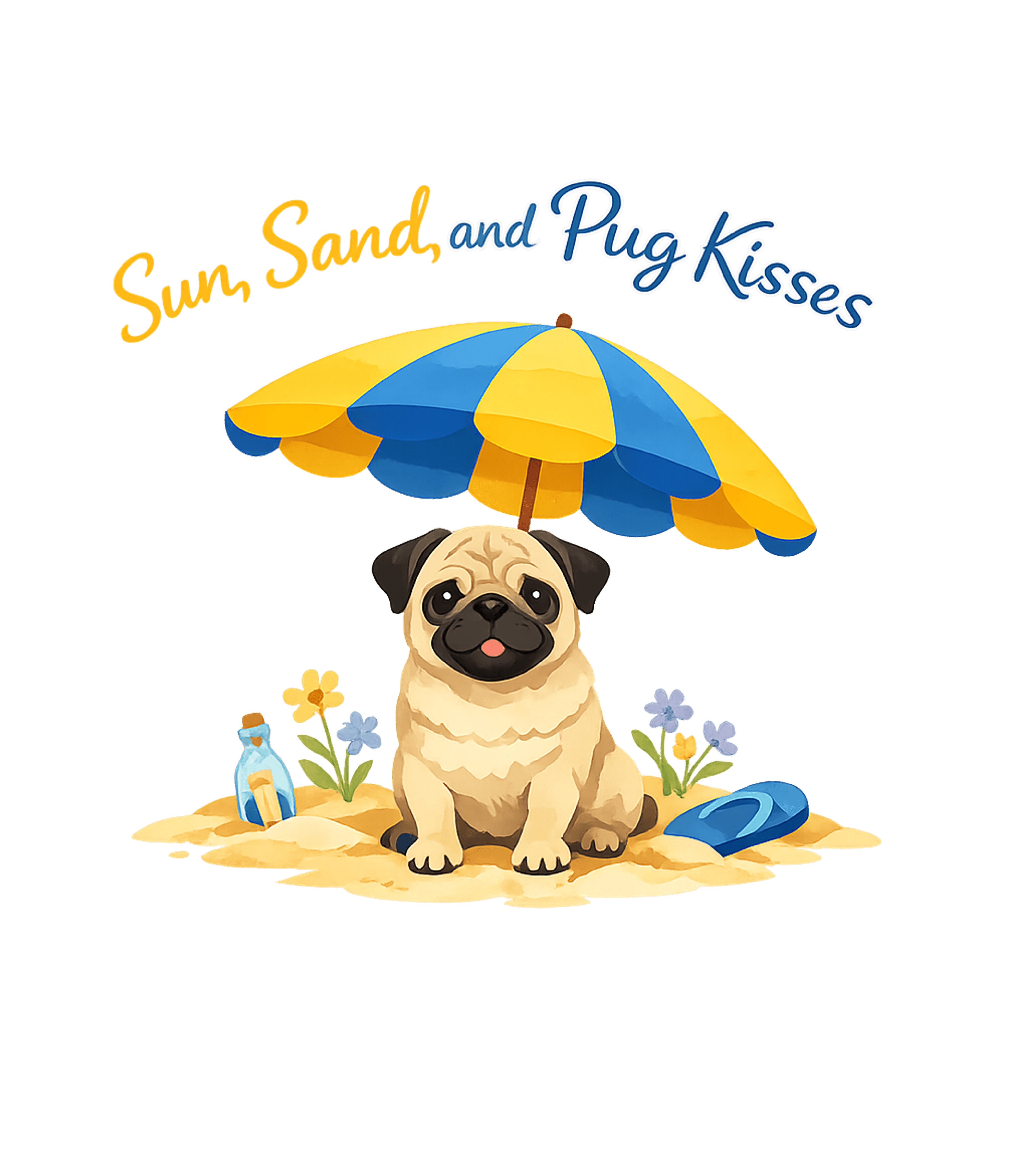 Sun, Sand, and Pug Kisses Dogs Crewneck Sweatshirt featuring Embrace summer vibes with this adorable graphic featuring a – designed by Geoff Brown @ SunFrog Sun, Sand, and Pug Kisses Dogs Crewneck Sweatshirt featuring Embrace summer vibes with this adorable graphic featuring a – designed by Geoff Brown @ SunFrog
