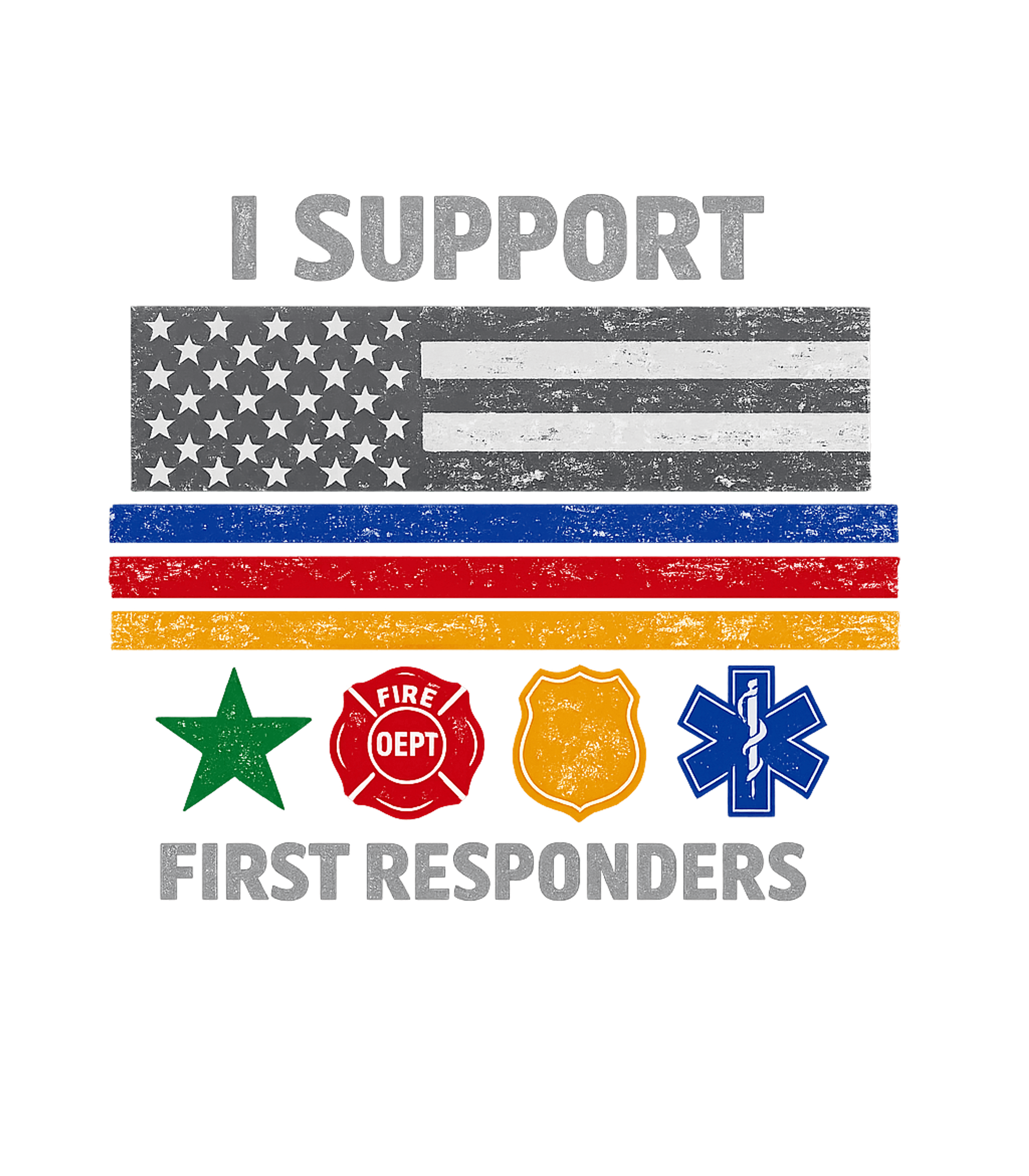 Support First Responders Flag First Responders Premium T-Shirt featuring Show your unwavering support for our everyday heroes with th – designed by Geoff Brown @ SunFrog Support First Responders Flag First Responders Premium T-Shirt featuring Show your unwavering support for our everyday heroes with th – designed by Geoff Brown @ SunFrog