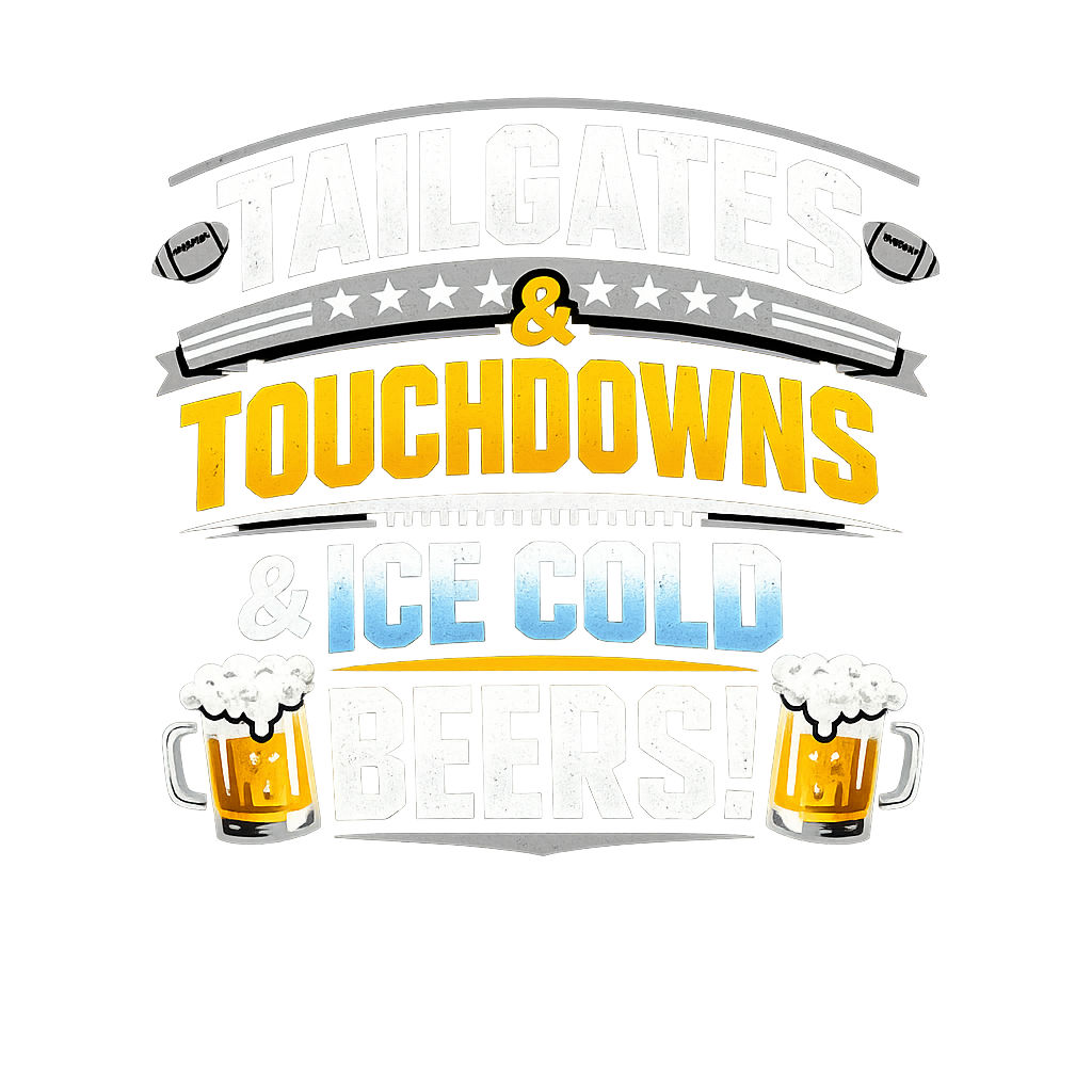 Tailgates Touchdowns Beers Football Premium T-Shirt featuring Celebrate the ultimate football game day experience with thi – designed by Noah @ SunFrog Tailgates Touchdowns Beers Football Premium T-Shirt featuring Celebrate the ultimate football game day experience with thi – designed by Noah @ SunFrog