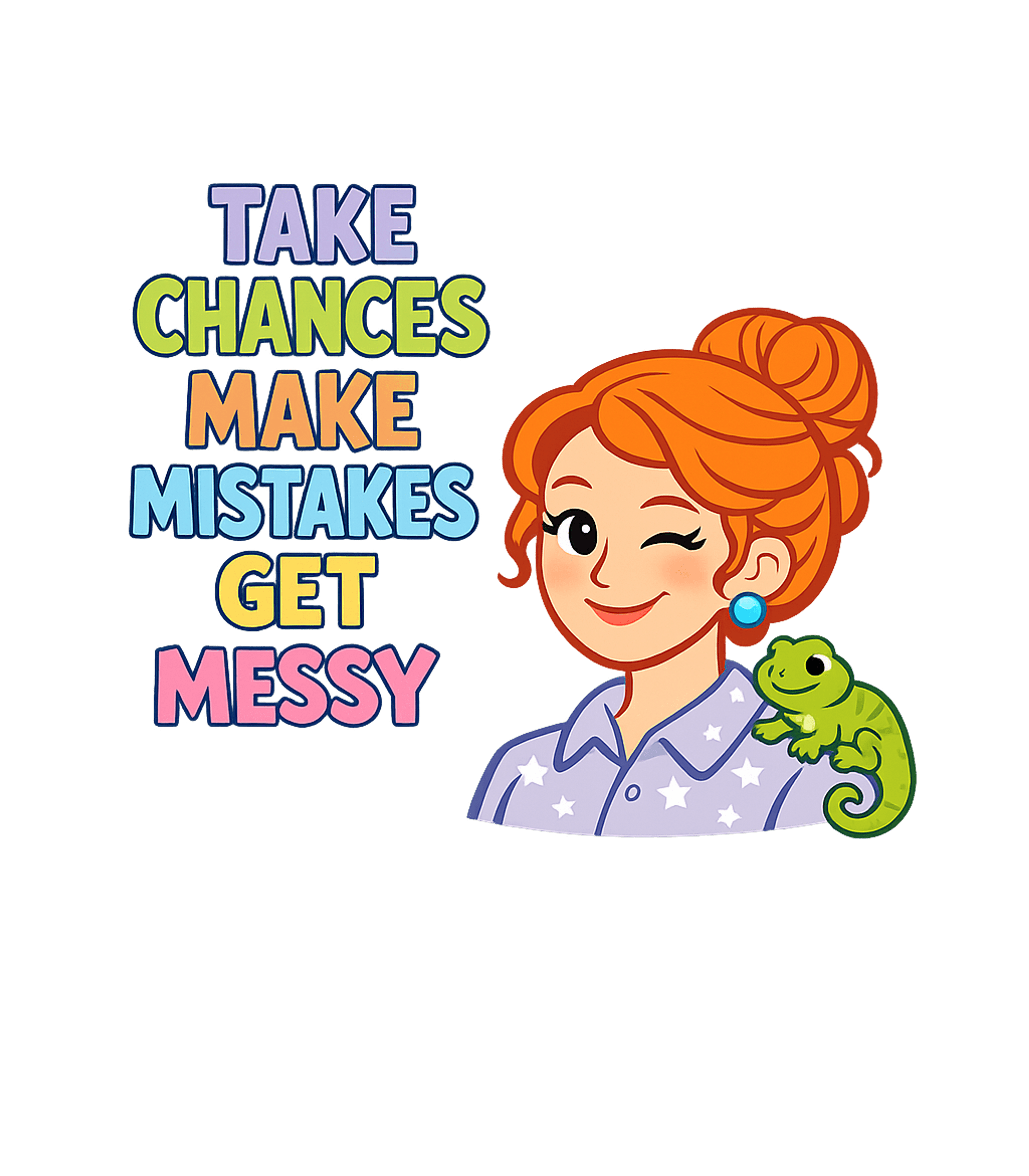 Take Chances Get Messy Inspirational Messages Premium T-Shirt featuring Embrace life's adventures with this vibrant cartoon graphic – designed by Geoff Brown @ SunFrog Take Chances Get Messy Inspirational Messages Premium T-Shirt featuring Embrace life's adventures with this vibrant cartoon graphic – designed by Geoff Brown @ SunFrog