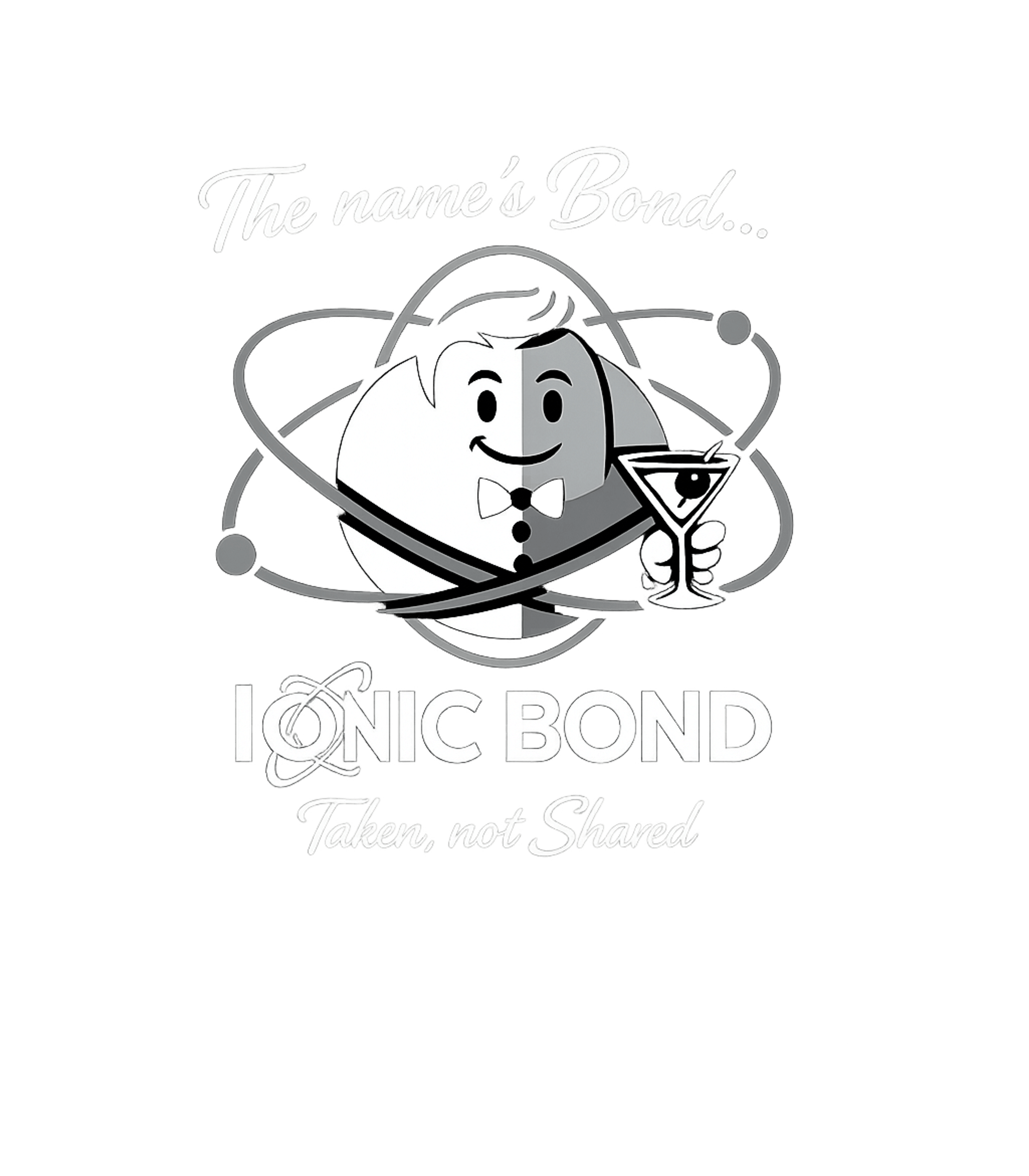 Taken Not Shared Bond Dad Jokes Crewneck Sweatshirt featuring Show your love for chemistry with this clever ionic bond des – designed by Geoff Brown @ SunFrog Taken Not Shared Bond Dad Jokes Crewneck Sweatshirt featuring Show your love for chemistry with this clever ionic bond des – designed by Geoff Brown @ SunFrog
