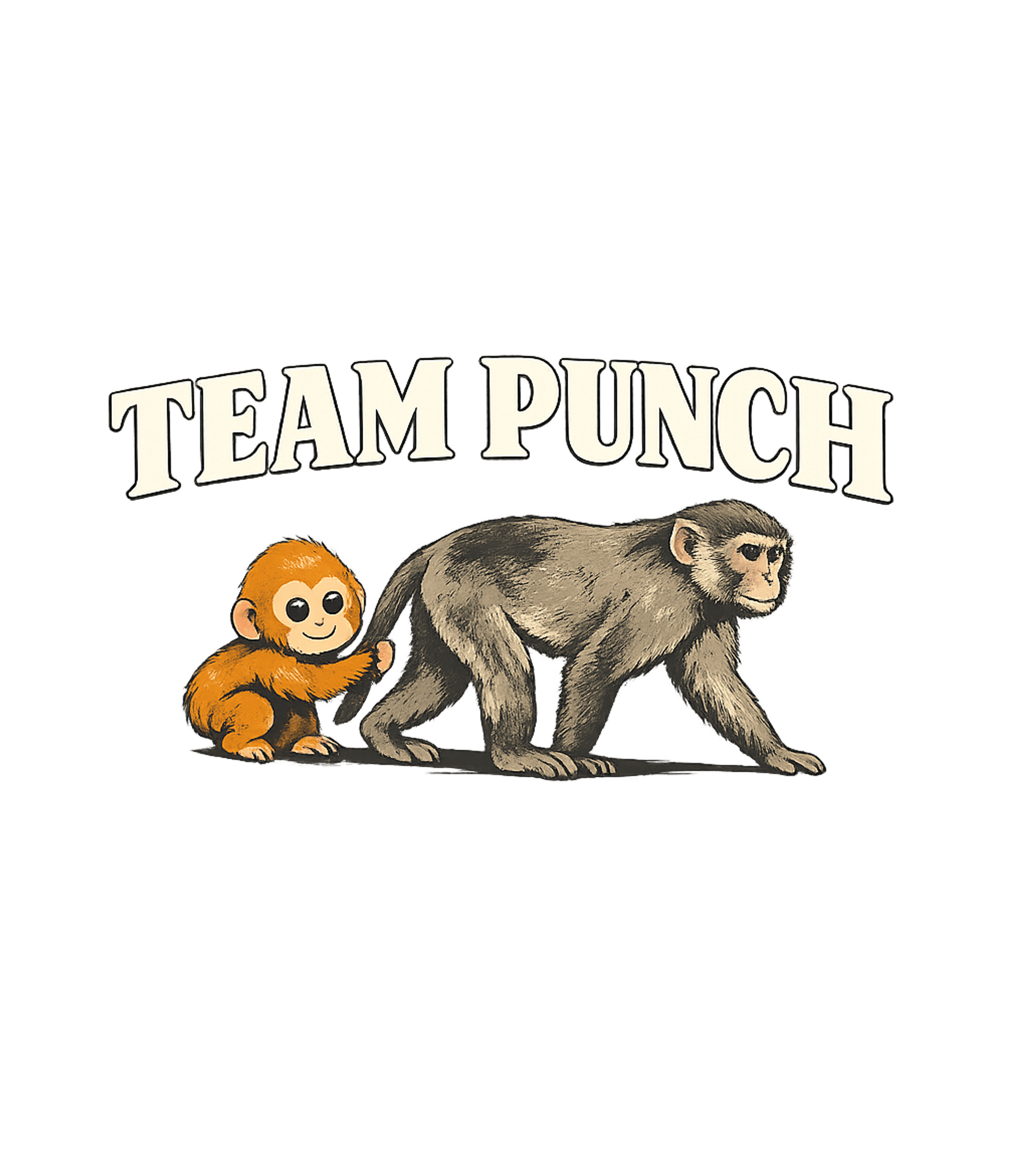 Team Punch Monkeys Meme Humor Hooded Sweatshirt featuring This amusing graphic features a larger monkey followed by a – designed by Geoff Brown @ SunFrog Team Punch Monkeys Meme Humor Hooded Sweatshirt featuring This amusing graphic features a larger monkey followed by a – designed by Geoff Brown @ SunFrog