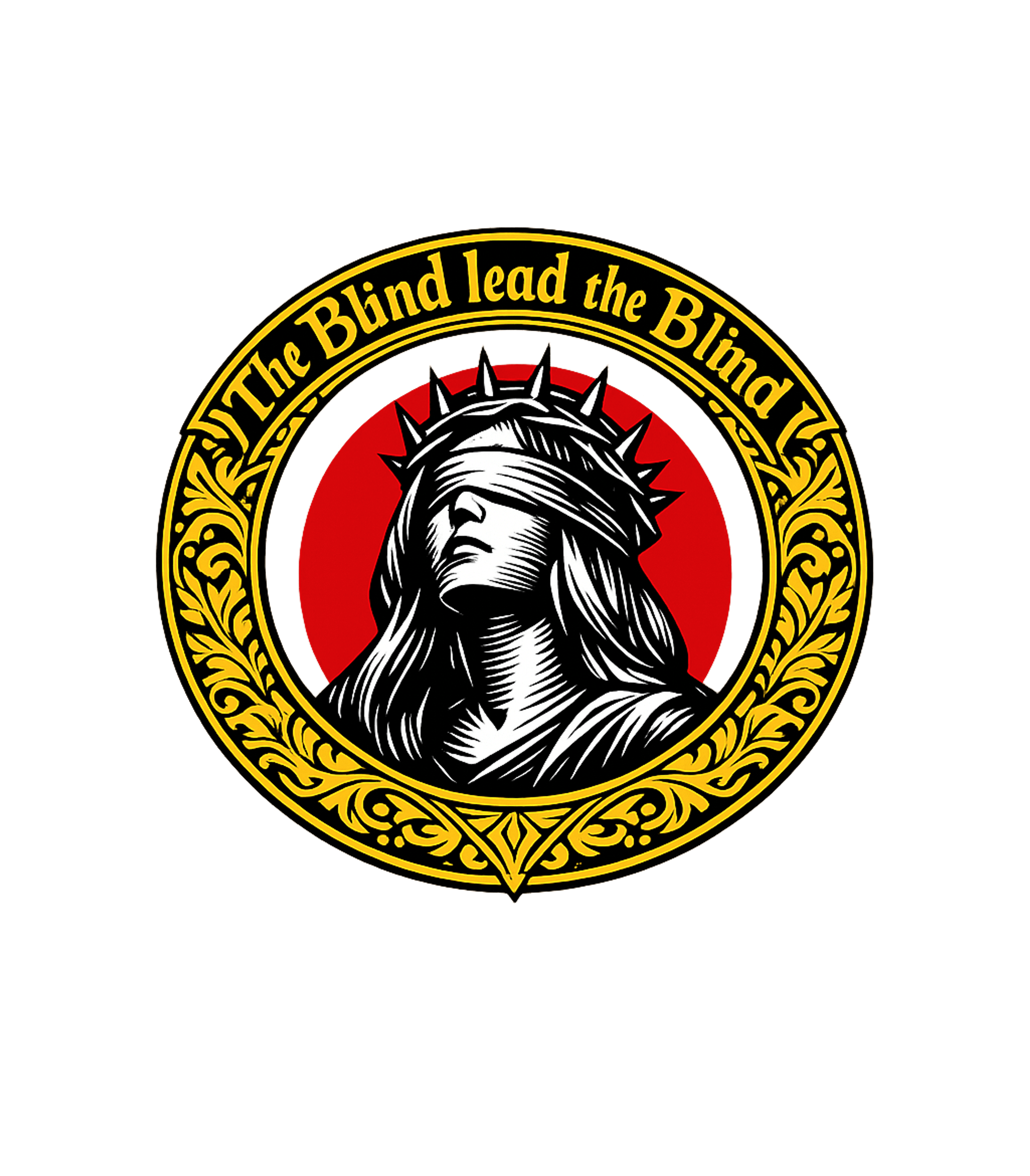 The Blind Lead The Blind Christian Faith Crewneck Sweatshirt featuring This striking graphic features a blindfolded figure with a c – designed by Geoff Brown @ SunFrog The Blind Lead The Blind Christian Faith Crewneck Sweatshirt featuring This striking graphic features a blindfolded figure with a c – designed by Geoff Brown @ SunFrog