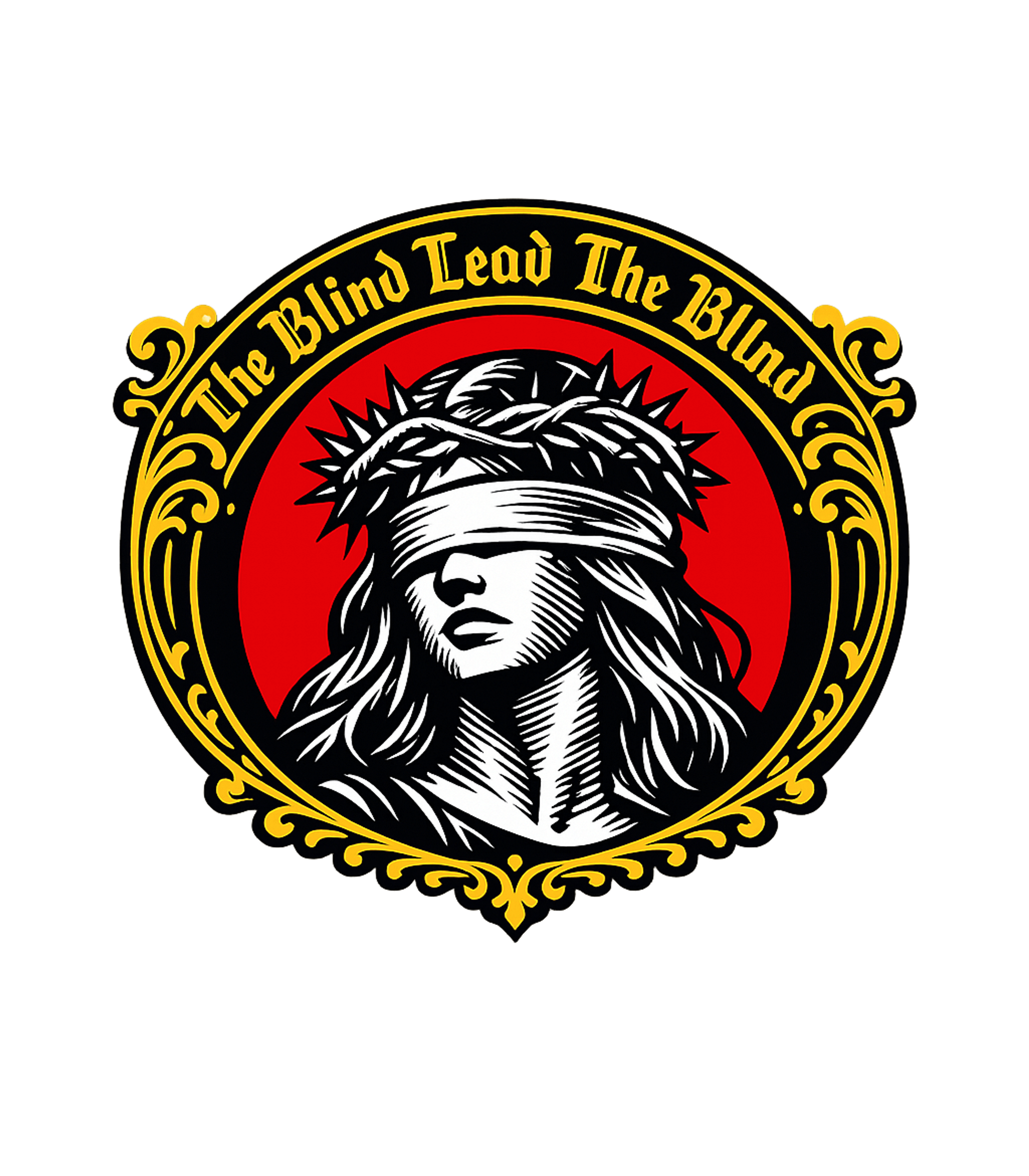 The Blind Lead The Blind Christian Faith Hooded Sweatshirt featuring This powerful t-shirt artwork features a blindfolded figure – designed by Geoff Brown @ SunFrog The Blind Lead The Blind Christian Faith Hooded Sweatshirt featuring This powerful t-shirt artwork features a blindfolded figure – designed by Geoff Brown @ SunFrog