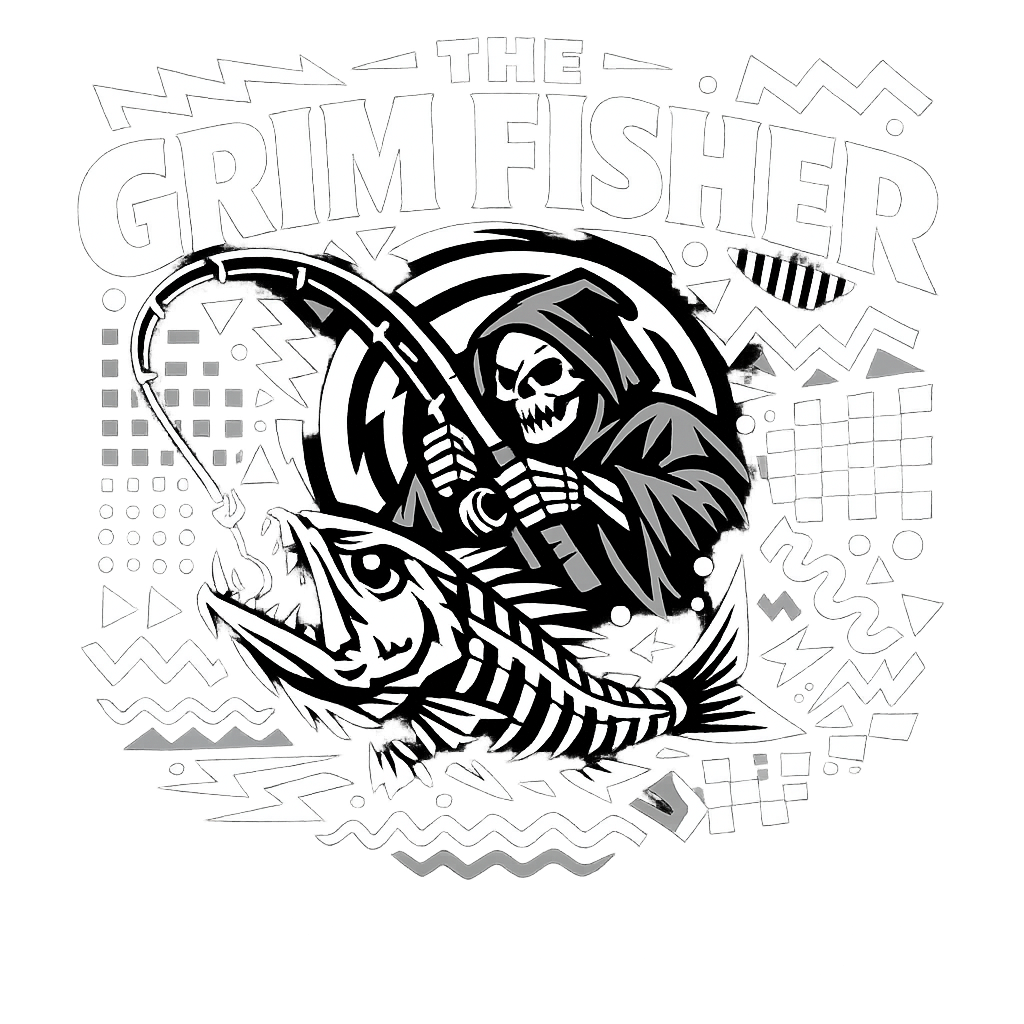 The Grim Fisher Fishing Hooded Sweatshirt featuring This unique graphic depicts the Grim Reaper as a dedicated a – designed by Geoff Brown @ SunFrog The Grim Fisher Fishing Hooded Sweatshirt featuring This unique graphic depicts the Grim Reaper as a dedicated a – designed by Geoff Brown @ SunFrog