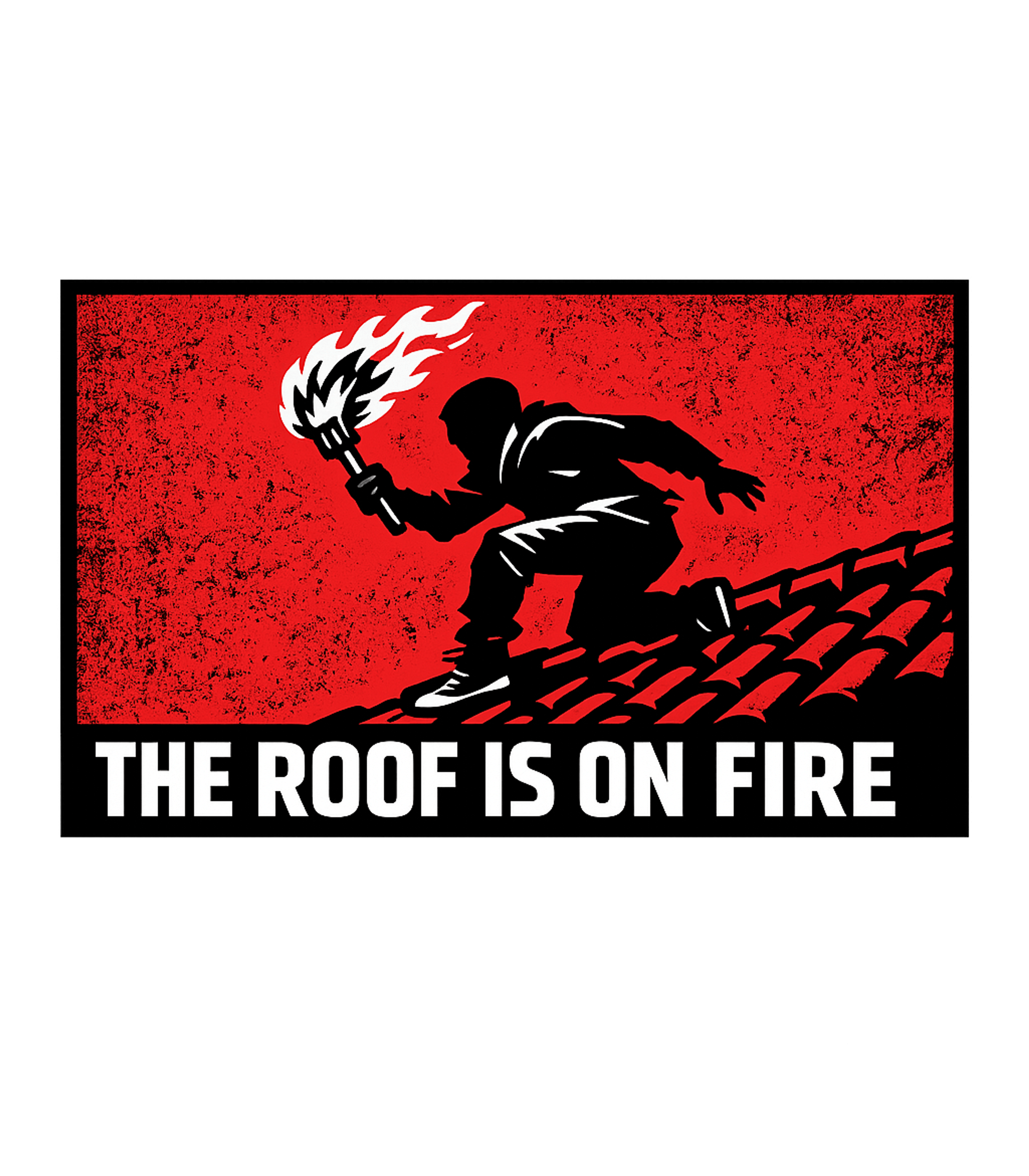 The Roof Is On Fire Music Hooded Sweatshirt featuring This bold graphic features a silhouette figure with a torch – designed by Geoff Brown @ SunFrog The Roof Is On Fire Music Hooded Sweatshirt featuring This bold graphic features a silhouette figure with a torch – designed by Geoff Brown @ SunFrog