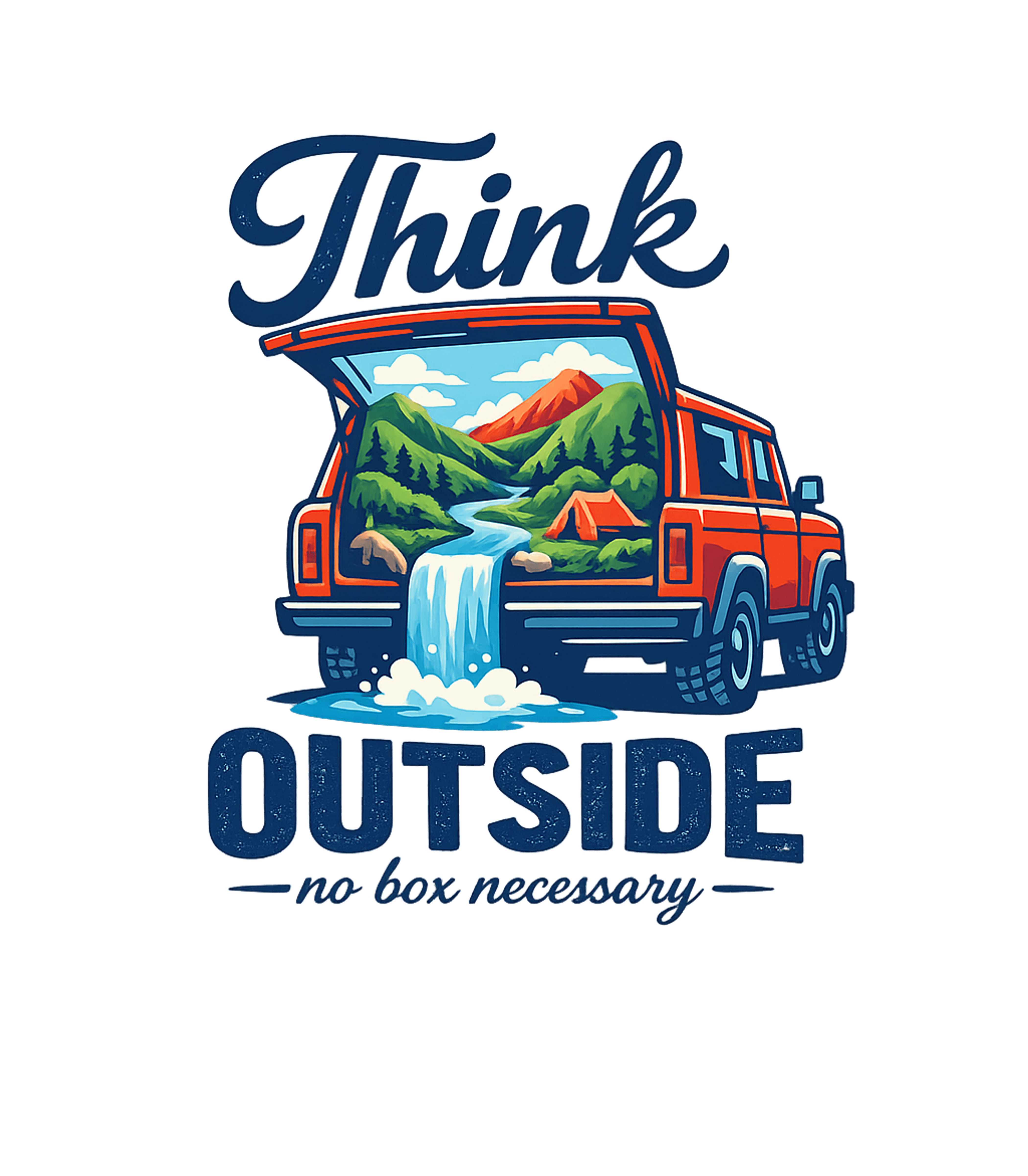 Think Outside Adventure Camping Premium T-Shirt featuring Embrace the spirit of adventure with this vibrant graphic fe – designed by Geoff Brown @ SunFrog Think Outside Adventure Camping Premium T-Shirt featuring Embrace the spirit of adventure with this vibrant graphic fe – designed by Geoff Brown @ SunFrog