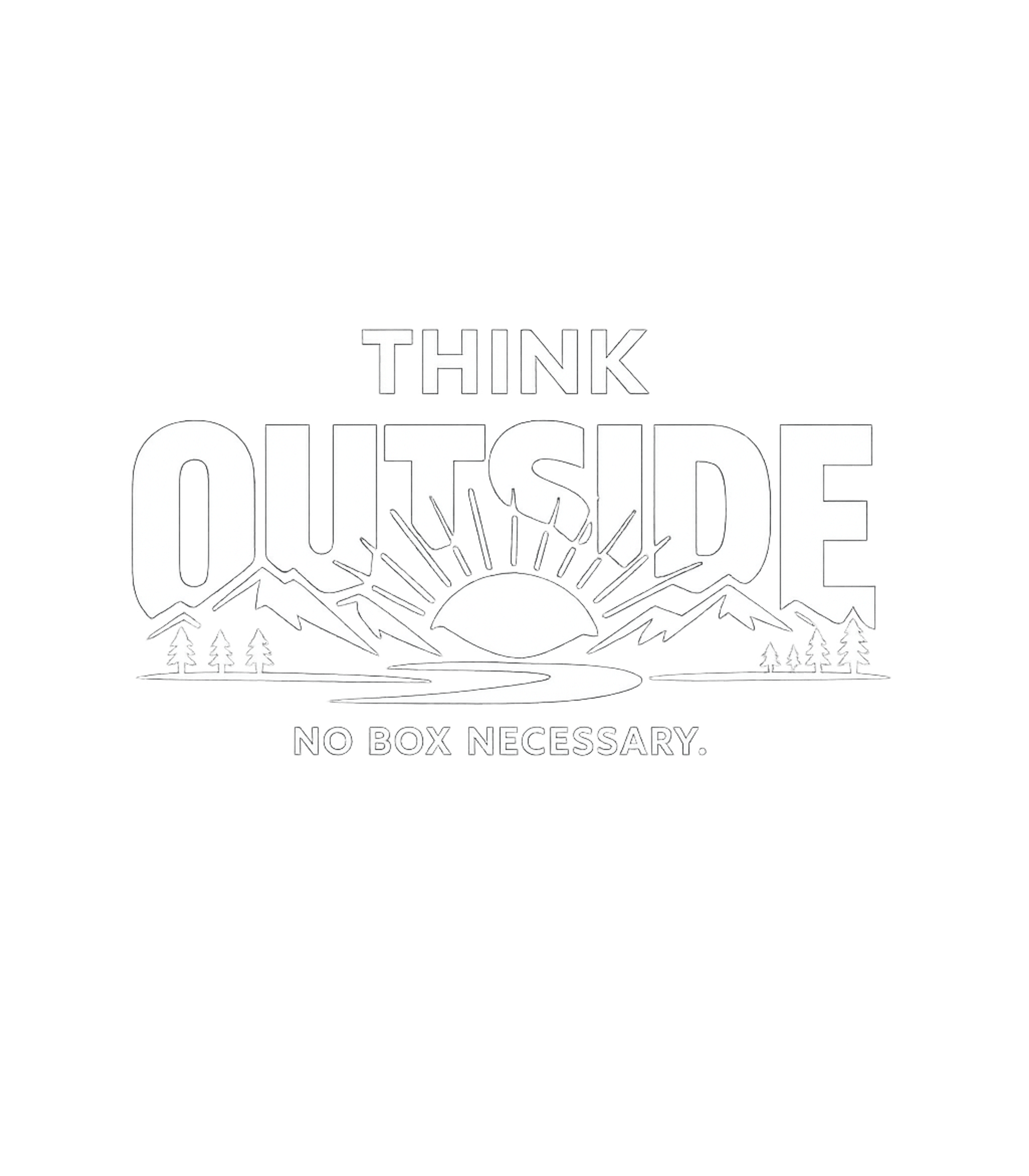 Think Outside Nature Hiking Premium T-Shirt featuring Embrace the wild with this 'Think Outside' graphic tee – designed by Geoff Brown @ SunFrog Think Outside Nature Hiking Premium T-Shirt featuring Embrace the wild with this 'Think Outside' graphic tee – designed by Geoff Brown @ SunFrog