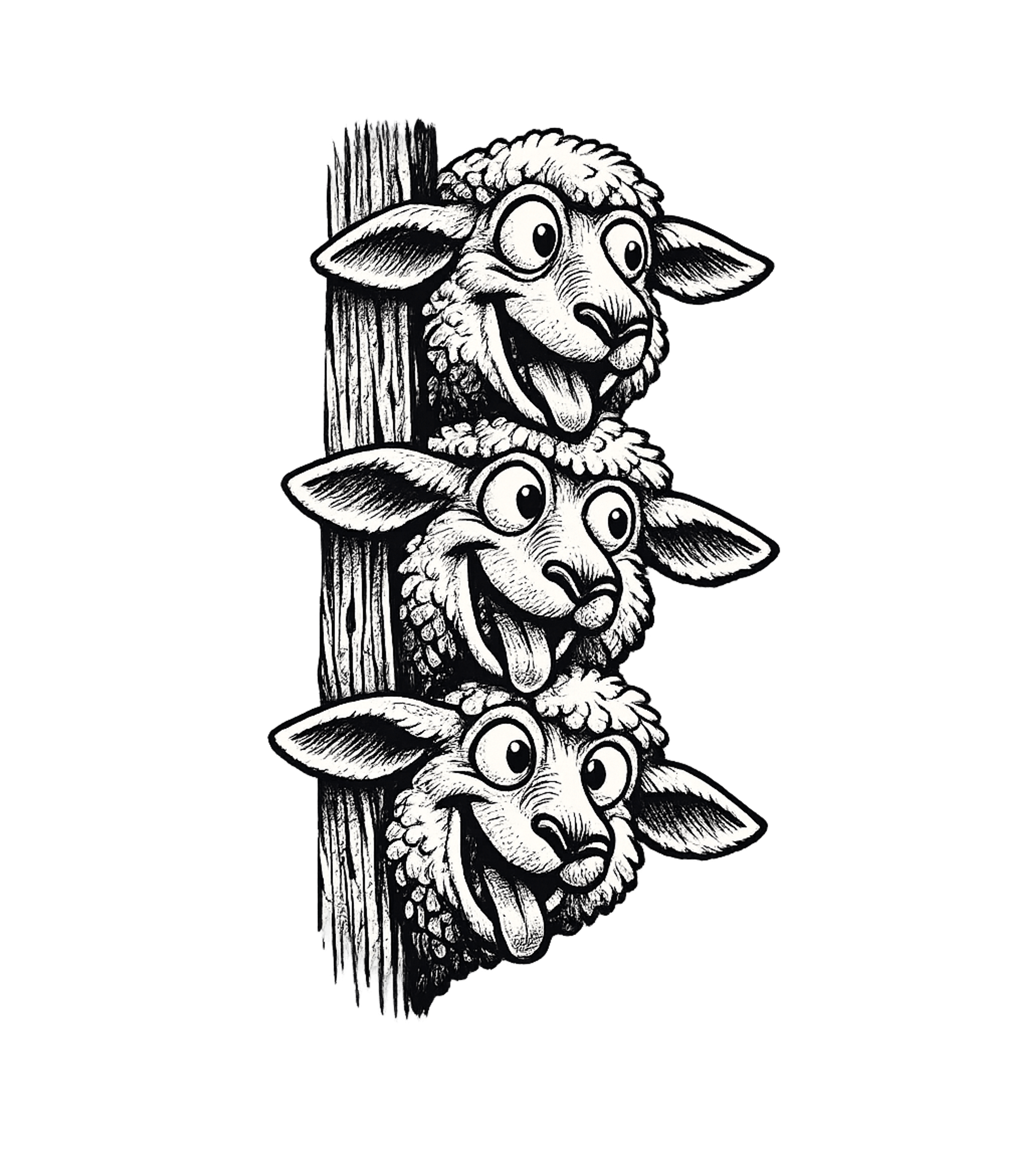 Three Peeking Sheep Farm Animals Crewneck Sweatshirt featuring Show off your playful side with this quirky design featuring – designed by Geoff Brown @ SunFrog Three Peeking Sheep Farm Animals Crewneck Sweatshirt featuring Show off your playful side with this quirky design featuring – designed by Geoff Brown @ SunFrog