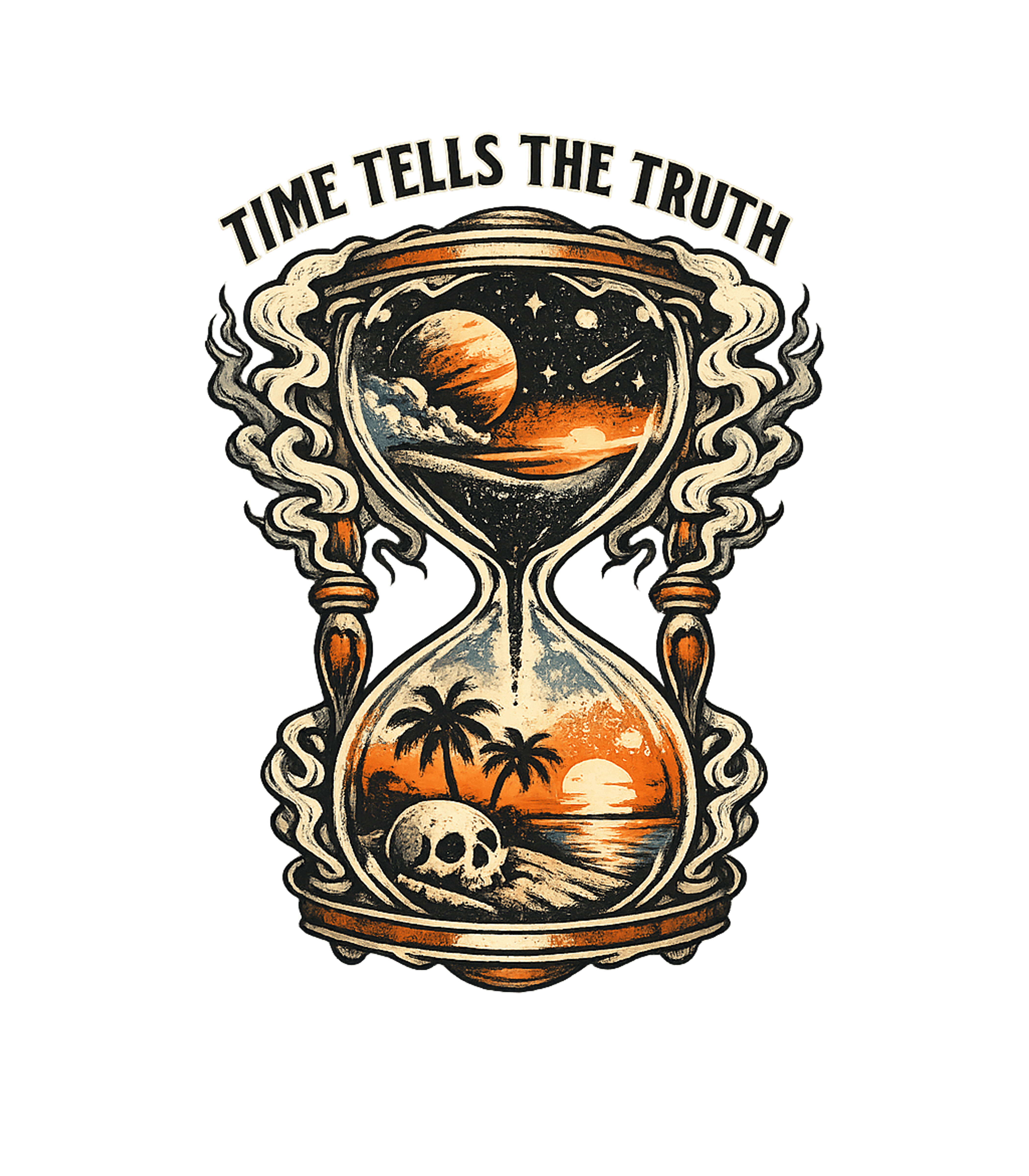 Time Tells Truth Hourglass Inspirational Messages Crewneck Sweatshirt featuring This unique graphic tee features an intricately designed hou – designed by Geoff Brown @ SunFrog Time Tells Truth Hourglass Inspirational Messages Crewneck Sweatshirt featuring This unique graphic tee features an intricately designed hou – designed by Geoff Brown @ SunFrog