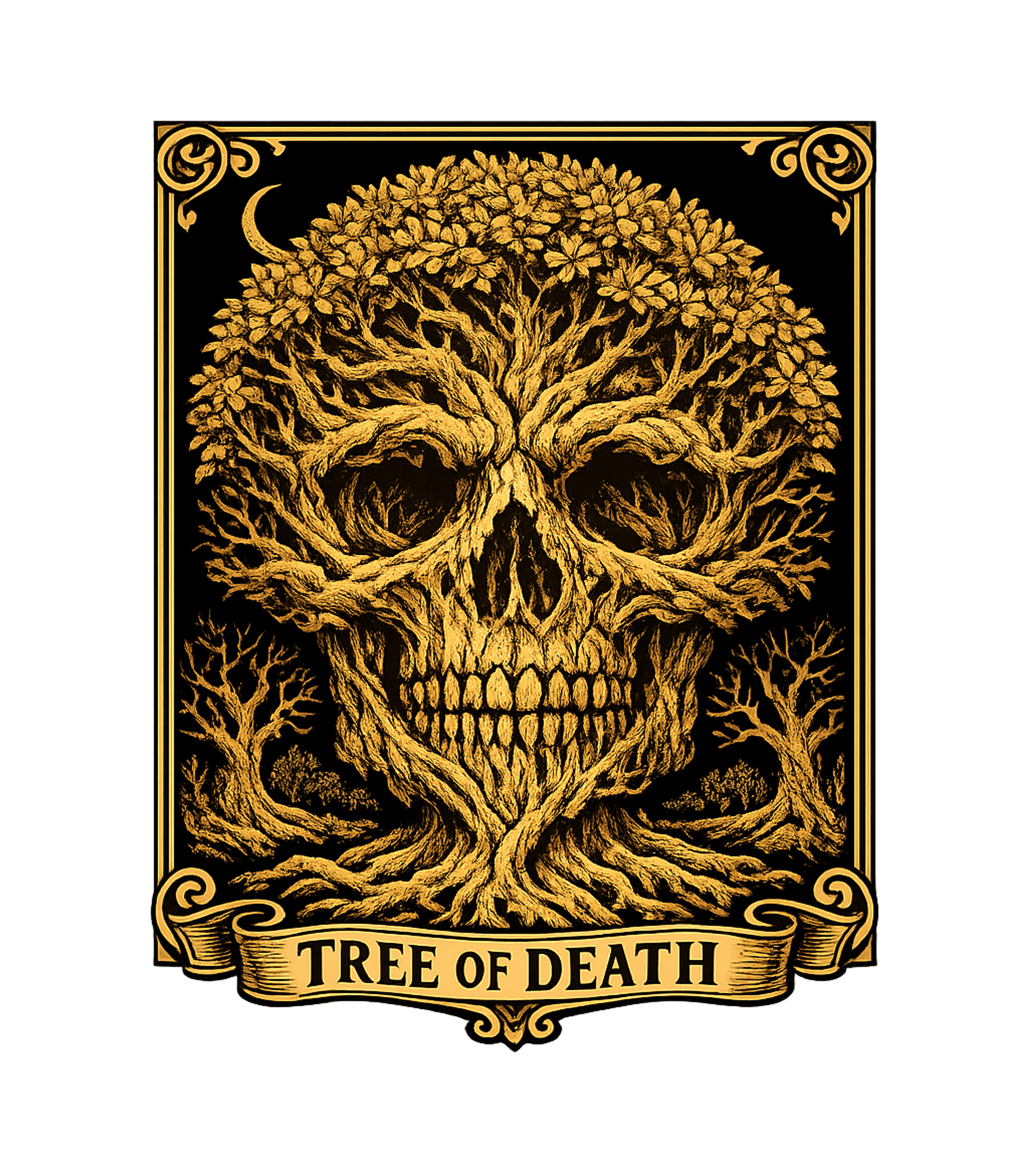 Tree Of Death Skull halloween Hooded Sweatshirt featuring Embrace the cycle of nature with this striking 'Tree of Deat – designed by Geoff Brown @ SunFrog Tree Of Death Skull halloween Hooded Sweatshirt featuring Embrace the cycle of nature with this striking 'Tree of Deat – designed by Geoff Brown @ SunFrog