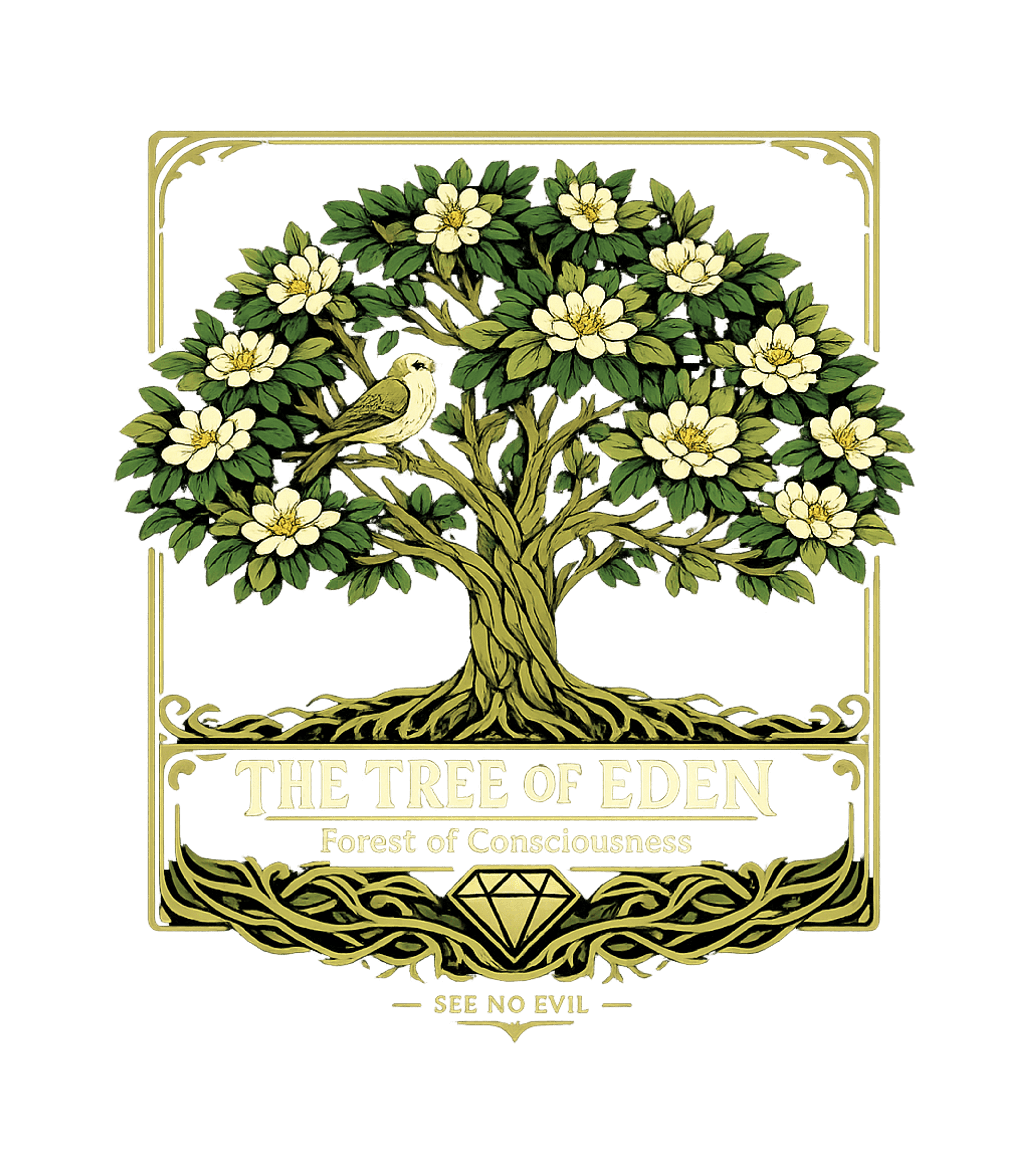 Tree of Eden Consciousness Christian Faith Crewneck Sweatshirt featuring Embrace spiritual wisdom with this intricate "Tree of Eden" – designed by Geoff Brown @ SunFrog Tree of Eden Consciousness Christian Faith Crewneck Sweatshirt featuring Embrace spiritual wisdom with this intricate "Tree of Eden" – designed by Geoff Brown @ SunFrog