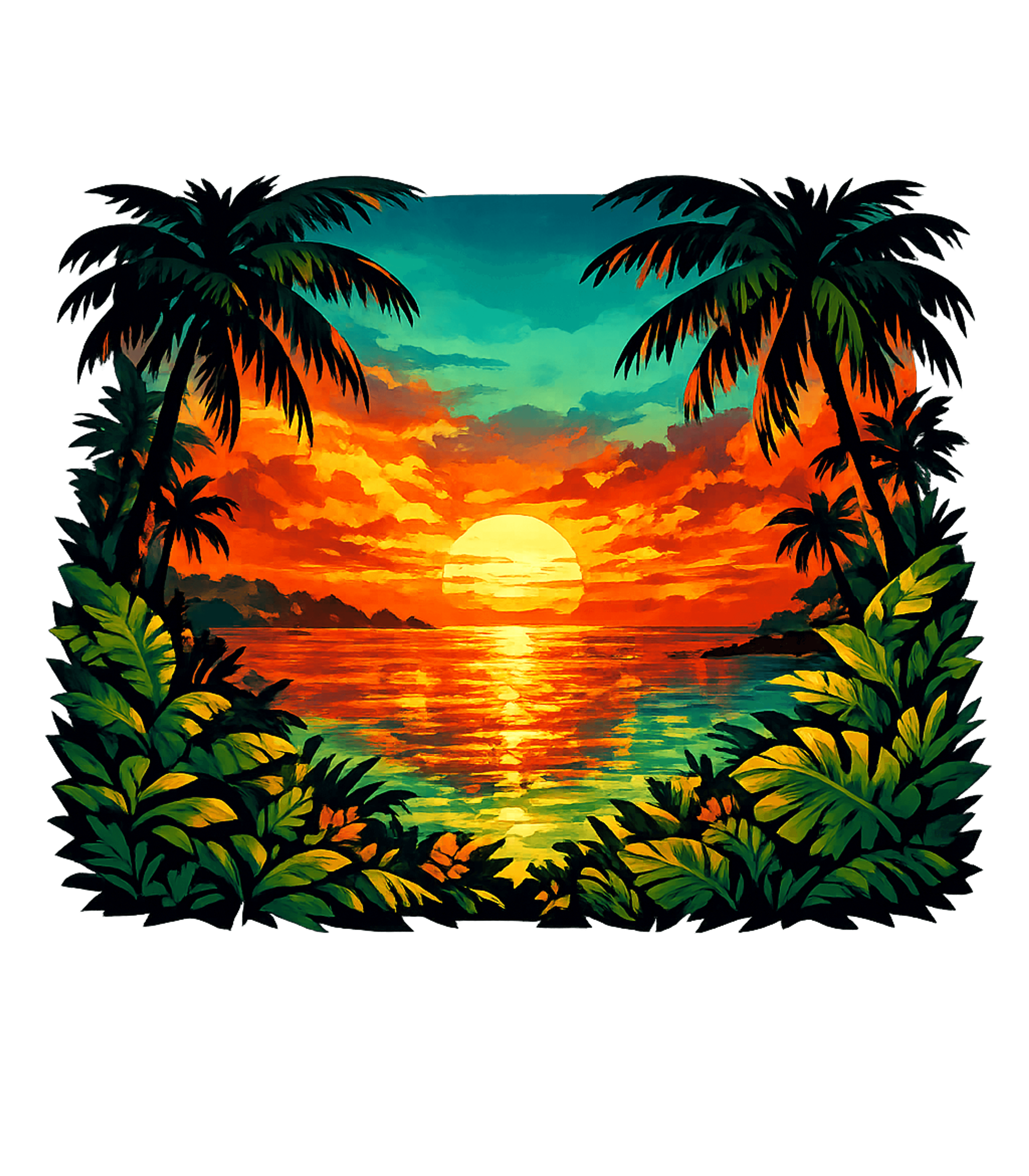 Tropical Sunset Paradise Travel Crewneck Sweatshirt featuring Immerse yourself in the serene beauty of a vibrant tropical – designed by Geoff Brown @ SunFrog Tropical Sunset Paradise Travel Crewneck Sweatshirt featuring Immerse yourself in the serene beauty of a vibrant tropical – designed by Geoff Brown @ SunFrog