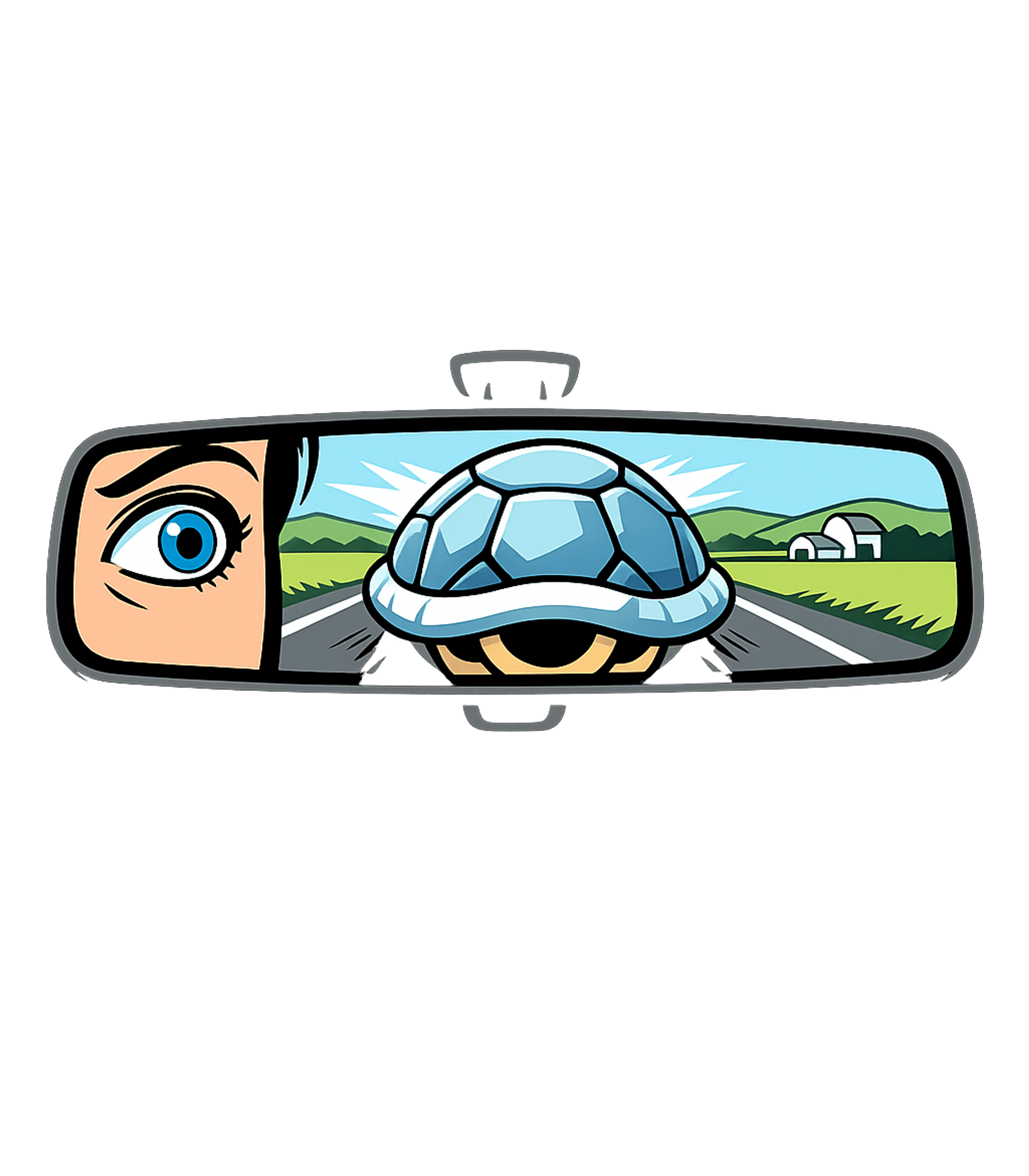 Turtle In Rearview Mirror Sarcasm Premium T-Shirt featuring This unique graphic features a humorous scene with a determi – designed by Geoff Brown @ SunFrog Turtle In Rearview Mirror Sarcasm Premium T-Shirt featuring This unique graphic features a humorous scene with a determi – designed by Geoff Brown @ SunFrog