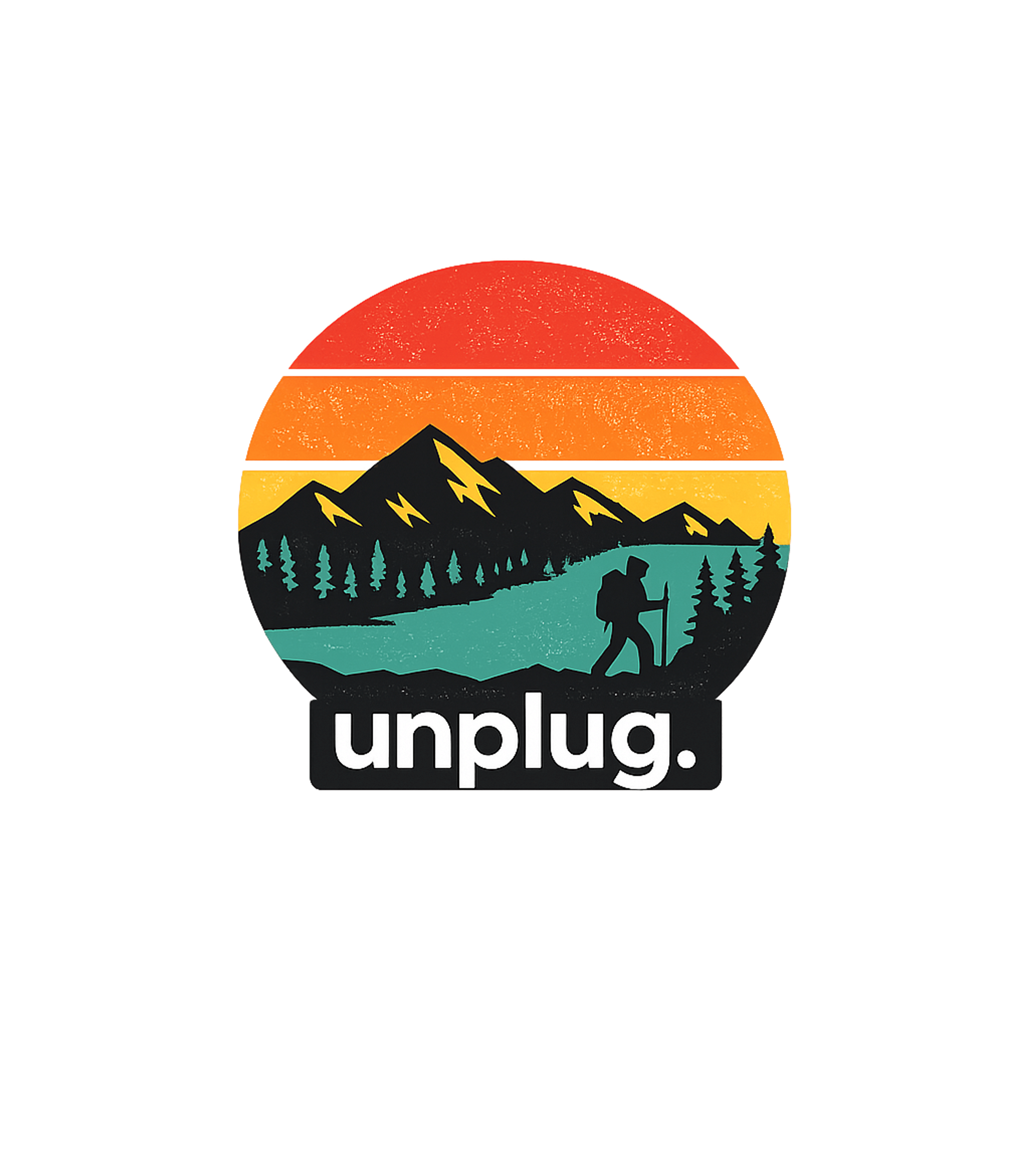 Unplug and Hike Hiking Premium T-Shirt featuring Embrace the call of the wild with this retro-inspired 'unplu – designed by Geoff Brown @ SunFrog Unplug and Hike Hiking Premium T-Shirt featuring Embrace the call of the wild with this retro-inspired 'unplu – designed by Geoff Brown @ SunFrog