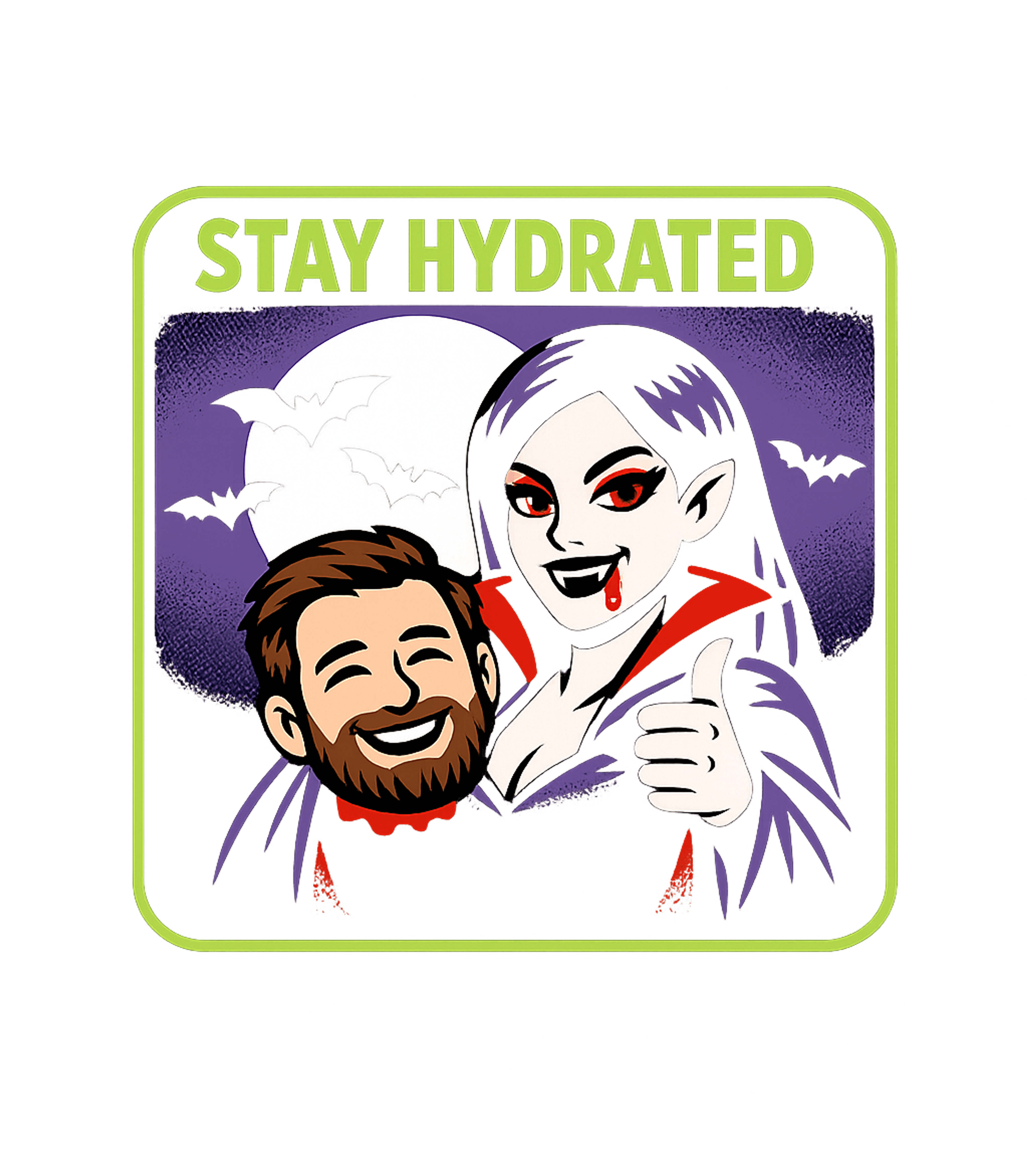 Vampire Stay Hydrated halloween Premium T-Shirt featuring Sink your fangs into this darkly humorous t-shirt featuring – designed by Geoff Brown @ SunFrog Vampire Stay Hydrated halloween Premium T-Shirt featuring Sink your fangs into this darkly humorous t-shirt featuring – designed by Geoff Brown @ SunFrog