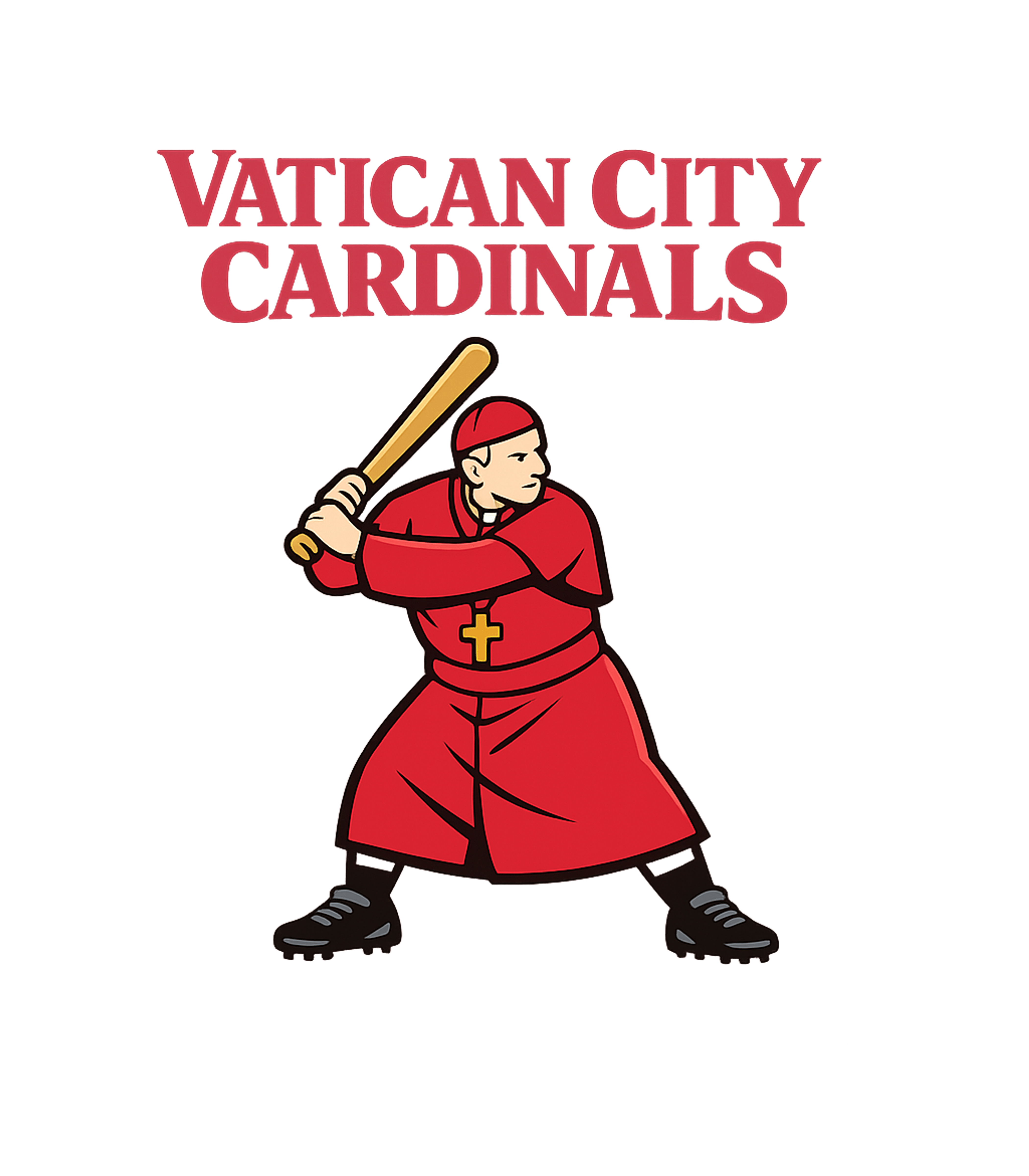 Vatican City Cardinals Church Humor Crewneck Sweatshirt featuring This humorous graphic features a cardinal in full clerical a – designed by Geoff Brown @ SunFrog Vatican City Cardinals Church Humor Crewneck Sweatshirt featuring This humorous graphic features a cardinal in full clerical a – designed by Geoff Brown @ SunFrog