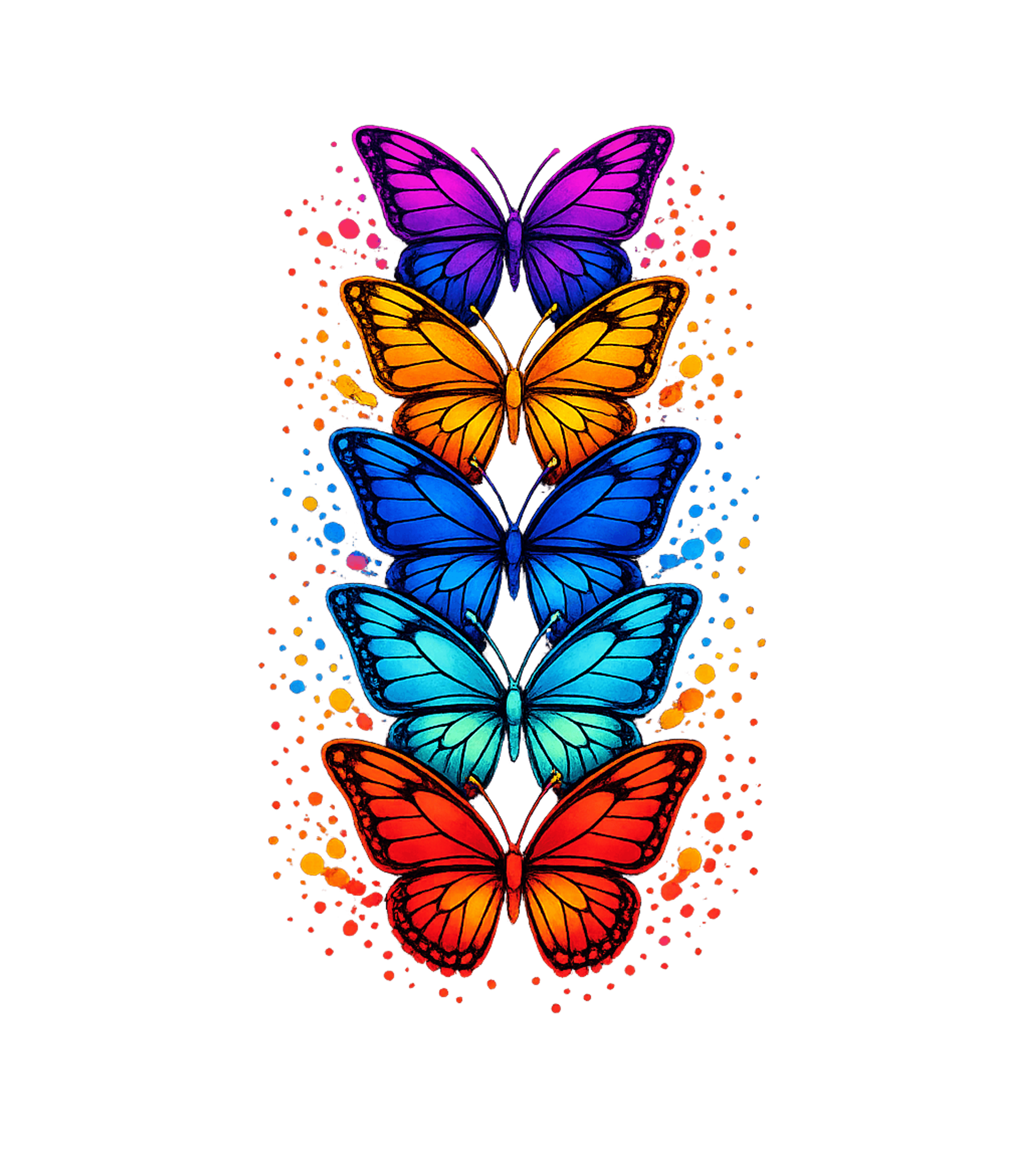 Vibrant Butterfly Art Wildlife Hooded Sweatshirt featuring This vibrant t-shirt design features a stack of five beautif – designed by Geoff Brown @ SunFrog Vibrant Butterfly Art Wildlife Hooded Sweatshirt featuring This vibrant t-shirt design features a stack of five beautif – designed by Geoff Brown @ SunFrog
