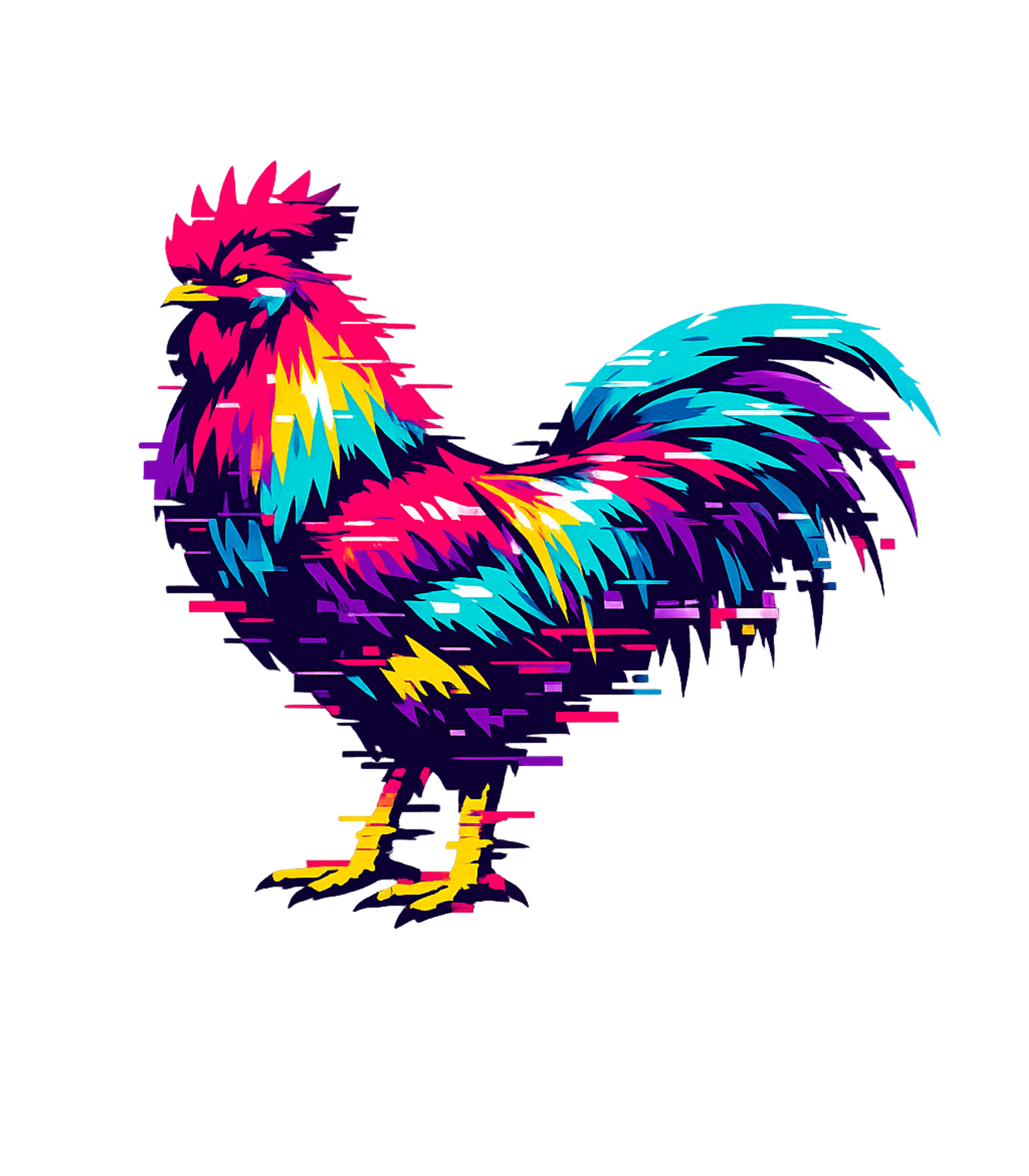 Vibrant Glitch Rooster Farm Animals Hooded Sweatshirt featuring Showcase your unique style with this vibrant, glitch-style r – designed by Geoff Brown @ SunFrog Vibrant Glitch Rooster Farm Animals Hooded Sweatshirt featuring Showcase your unique style with this vibrant, glitch-style r – designed by Geoff Brown @ SunFrog