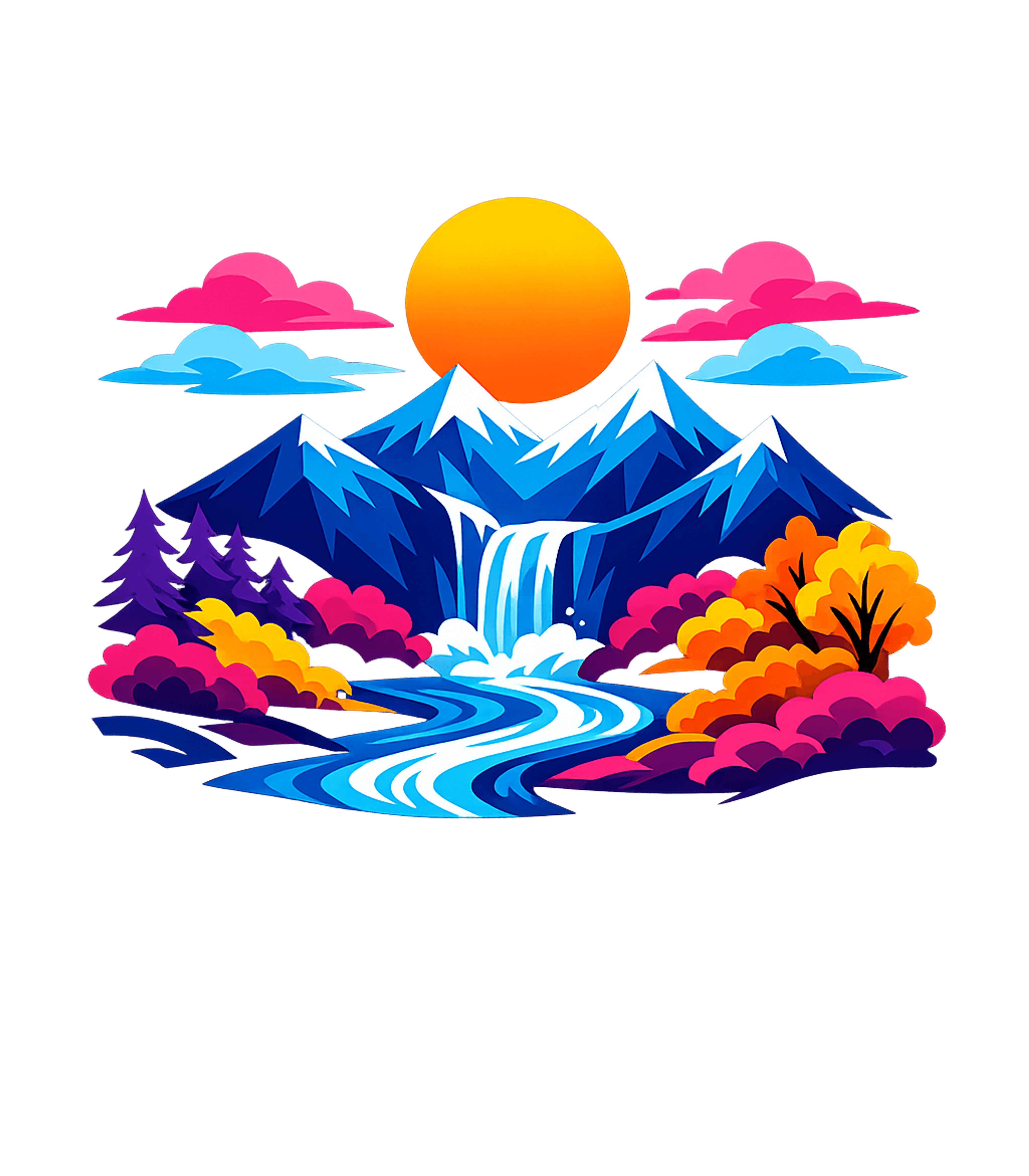 Vibrant Mountain Landscape Hiking Hooded Sweatshirt featuring Embrace the vivid beauty of nature with this striking t-shir – designed by Geoff Brown @ SunFrog Vibrant Mountain Landscape Hiking Hooded Sweatshirt featuring Embrace the vivid beauty of nature with this striking t-shir – designed by Geoff Brown @ SunFrog