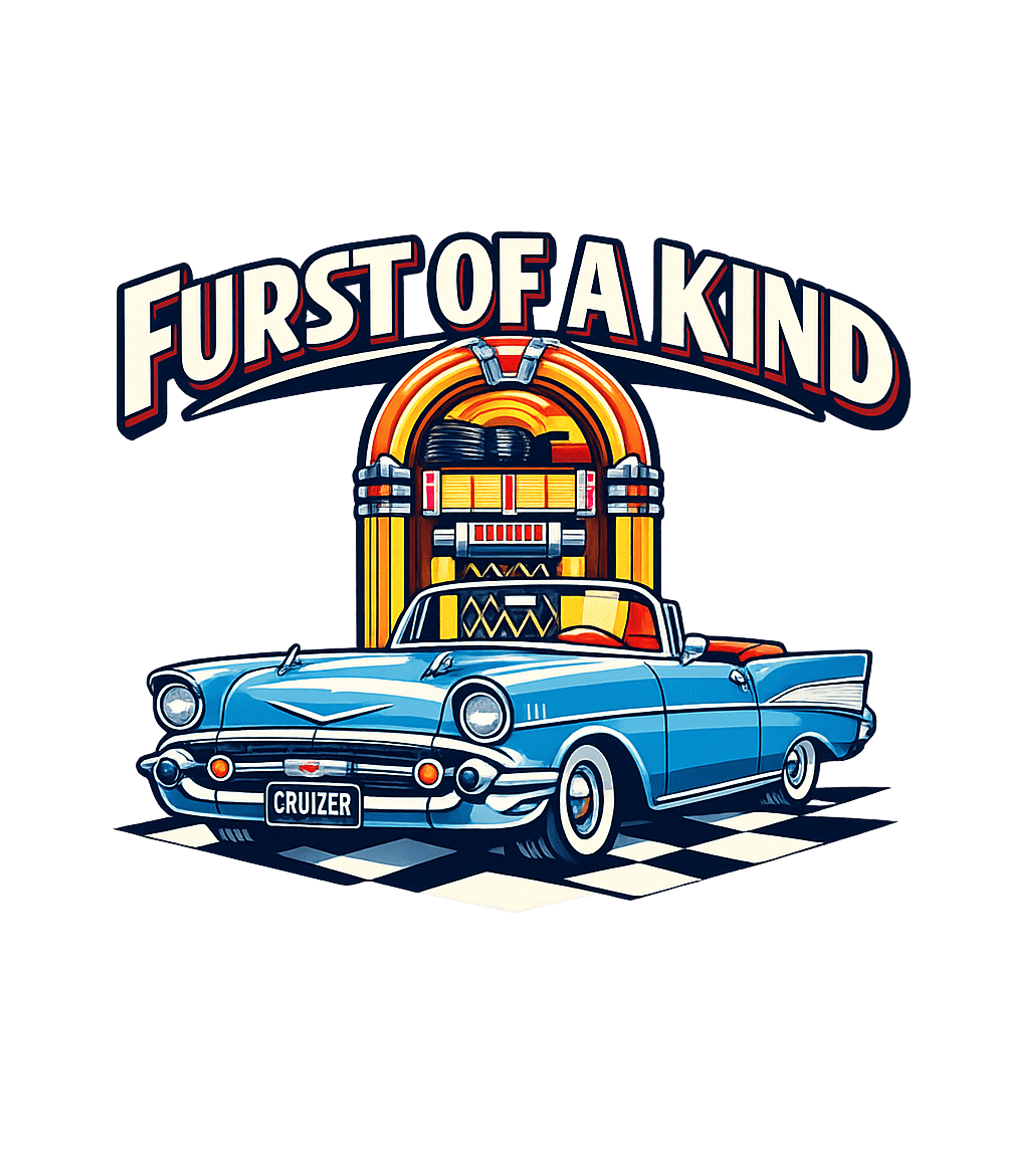 Vintage Chevy Jukebox "Furst Of A Kind" Reworked Sport Mesh Sleeve T-Shirt (1990s) Graphic Premium T-Shirt featuring Generated via Design Mixer – designed by Geoff Brown @ SunFrog Vintage Chevy Jukebox "Furst Of A Kind" Reworked Sport Mesh Sleeve T-Shirt (1990s) Graphic Premium T-Shirt featuring Generated via Design Mixer – designed by Geoff Brown @ SunFrog