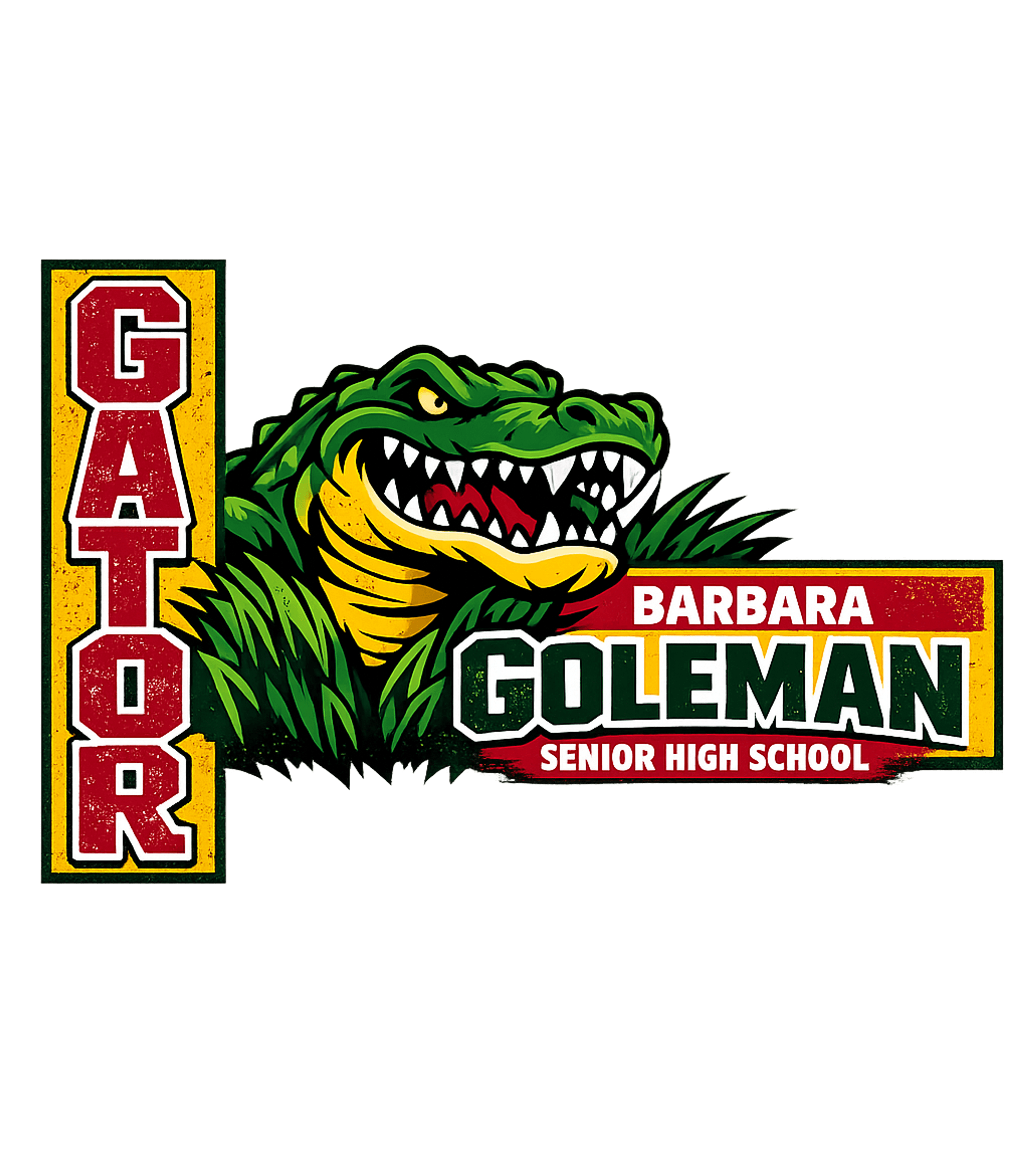 Vintage Gators Barbara Goleman Senior High School T-Shirt (1990s) Graphic Premium T-Shirt featuring Generated via Design Mixer – designed by Geoff Brown @ SunFrog Vintage Gators Barbara Goleman Senior High School T-Shirt (1990s) Graphic Premium T-Shirt featuring Generated via Design Mixer – designed by Geoff Brown @ SunFrog