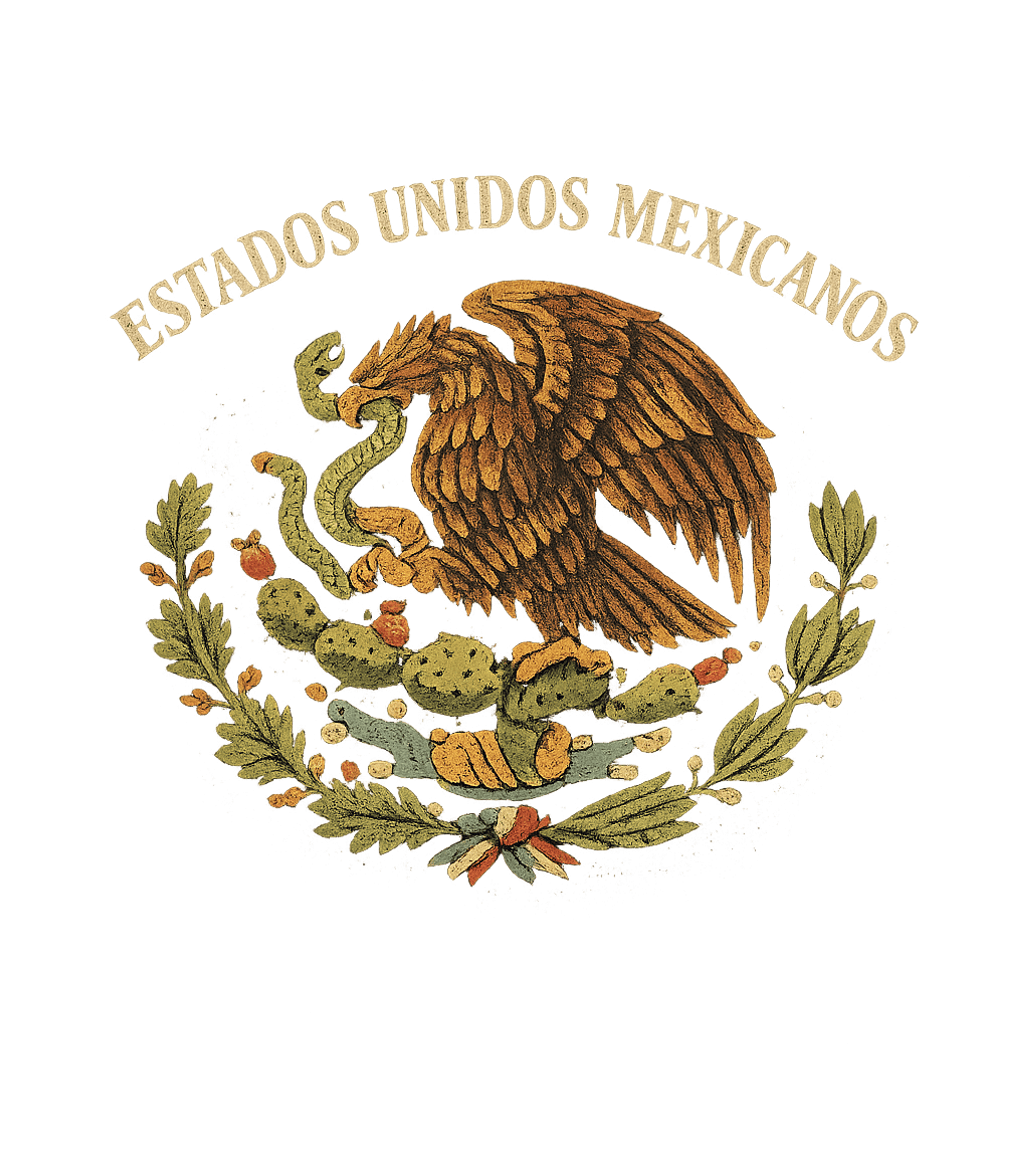 Vintage Mexican Coat of Arms Cinco de Mayo Premium T-Shirt featuring This vintage-style graphic features the iconic Mexican Coat – designed by Geoff Brown @ SunFrog Vintage Mexican Coat of Arms Cinco de Mayo Premium T-Shirt featuring This vintage-style graphic features the iconic Mexican Coat – designed by Geoff Brown @ SunFrog