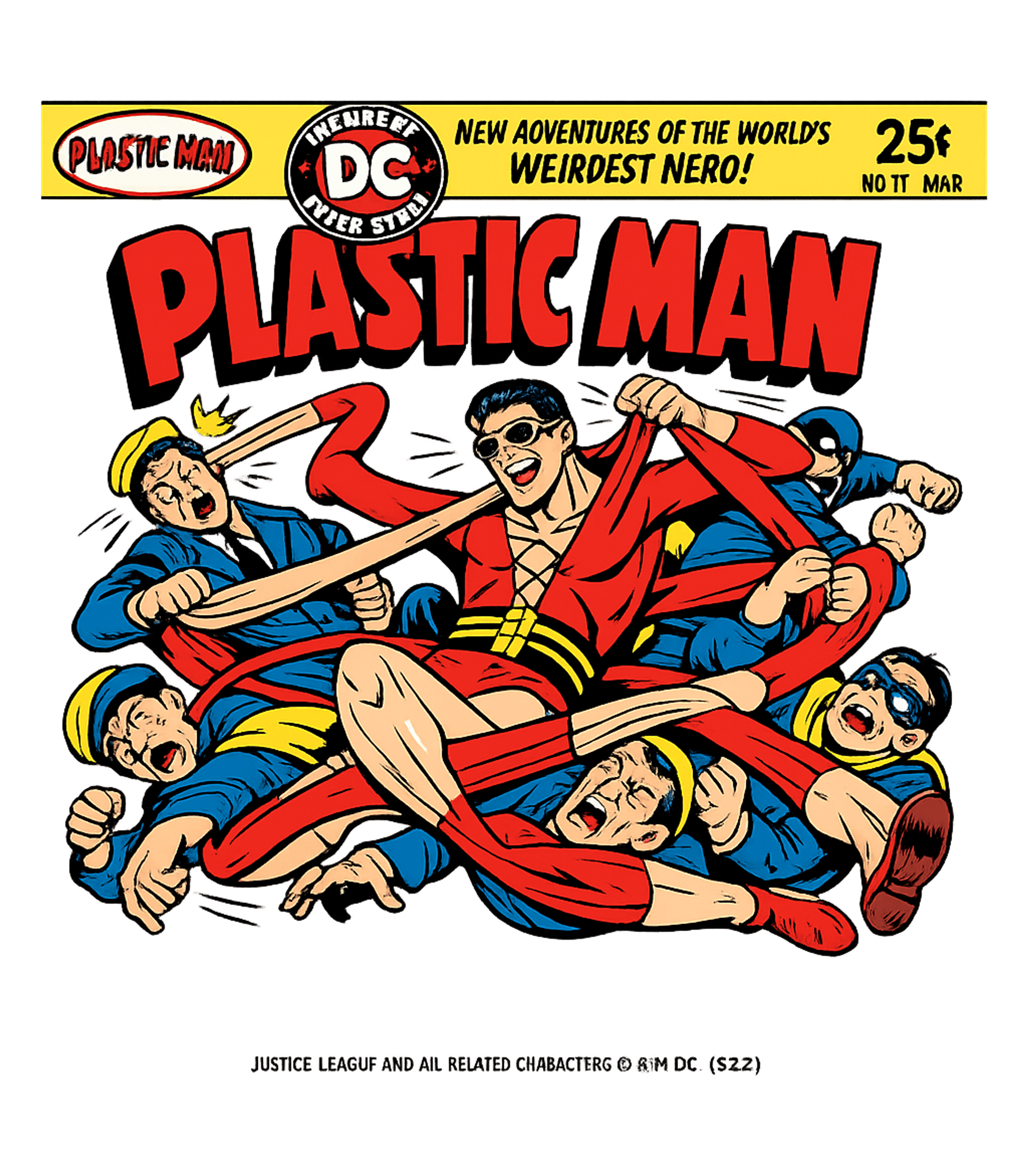 Vintage Plastic Man Comic Gaming Premium T-Shirt featuring Relive classic comic book adventures with this vibrant Plast – designed by Geoff Brown @ SunFrog Vintage Plastic Man Comic Gaming Premium T-Shirt featuring Relive classic comic book adventures with this vibrant Plast – designed by Geoff Brown @ SunFrog