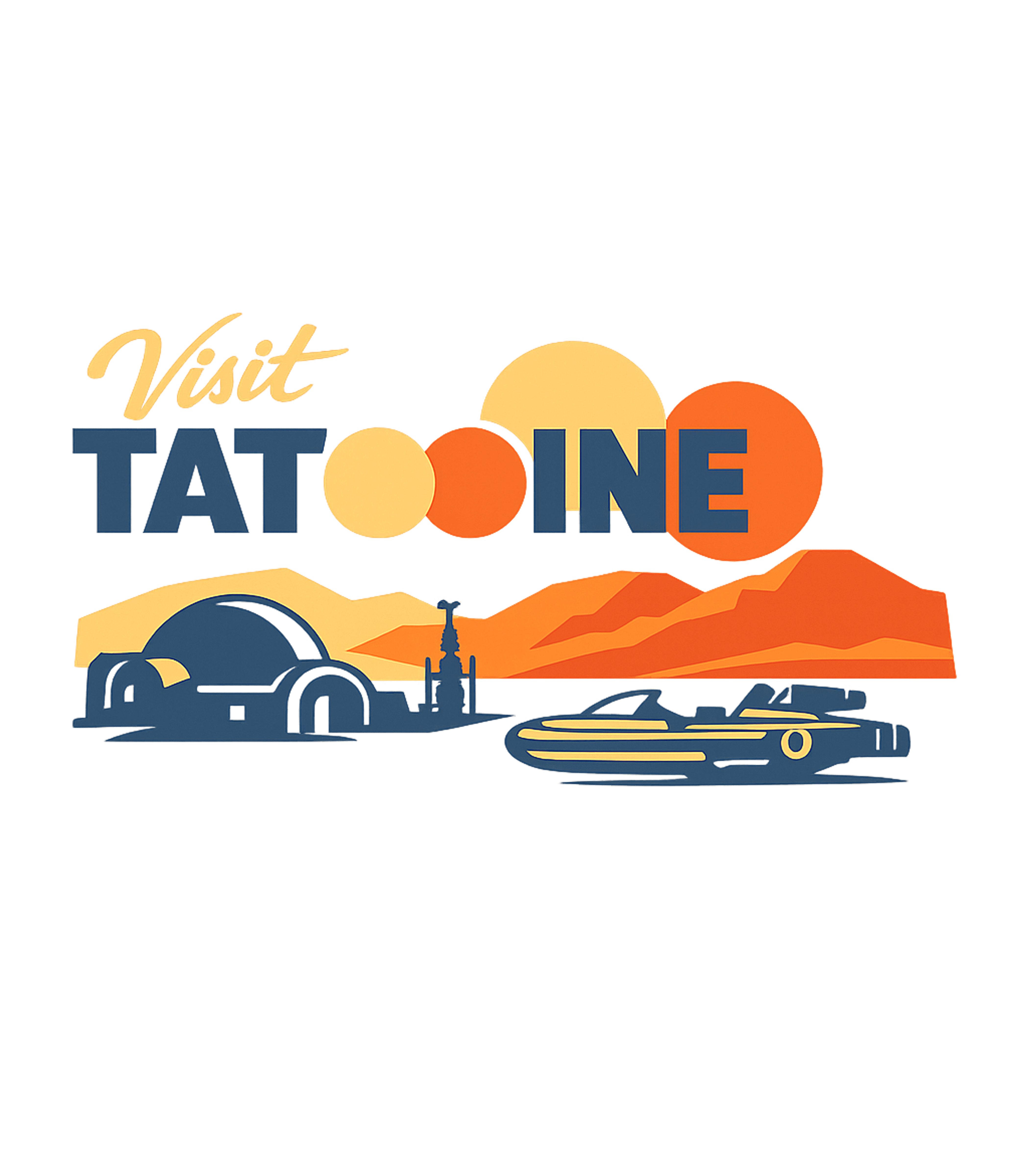 Visit Tatooine Travel Premium T-Shirt featuring Explore the iconic desert planet with this retro travel post – designed by Geoff Brown @ SunFrog Visit Tatooine Travel Premium T-Shirt featuring Explore the iconic desert planet with this retro travel post – designed by Geoff Brown @ SunFrog