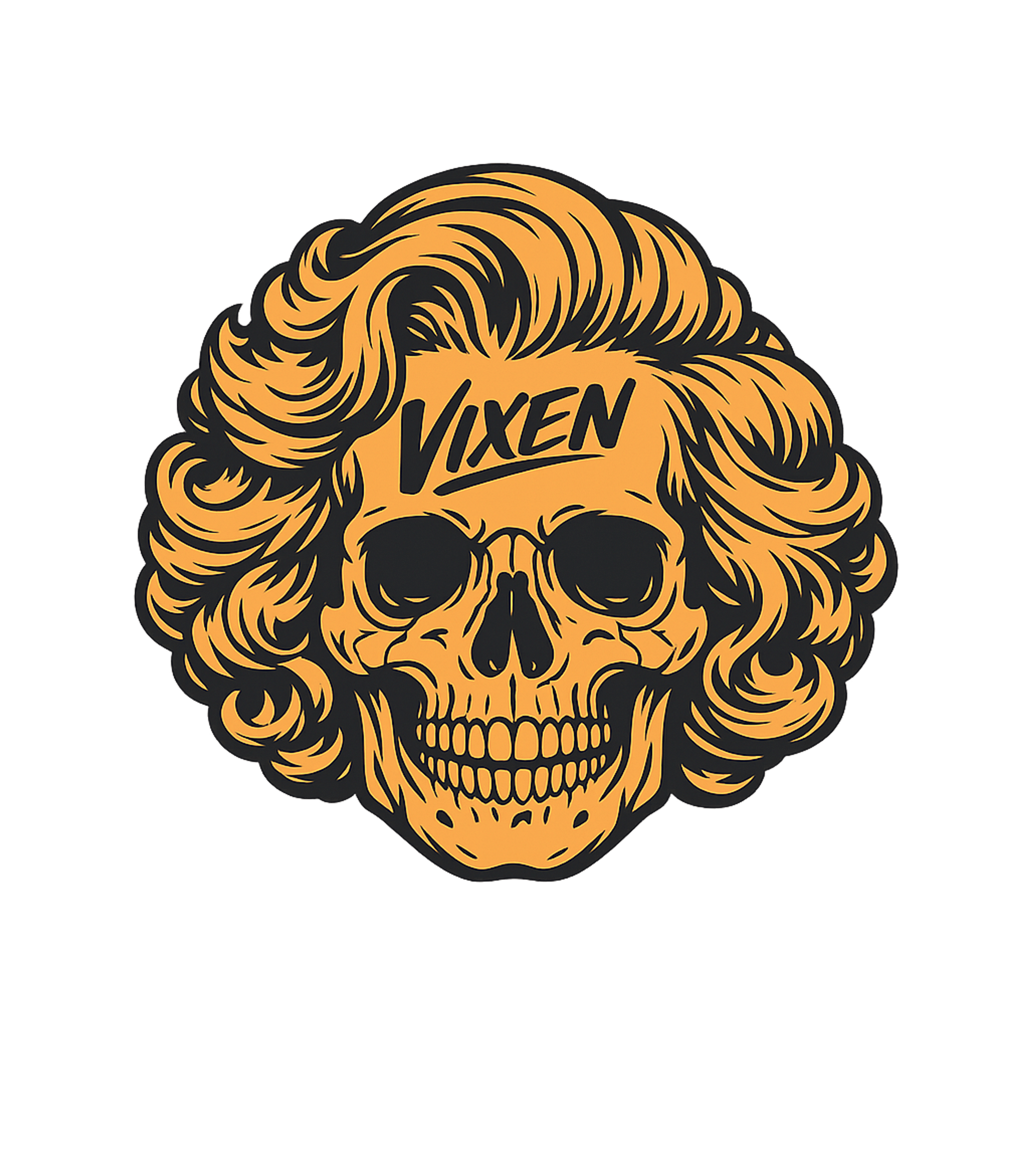 Vixen Skull Hair halloween Crewneck Sweatshirt featuring This striking graphic features a stylized skull adorned with – designed by Geoff Brown @ SunFrog Vixen Skull Hair halloween Crewneck Sweatshirt featuring This striking graphic features a stylized skull adorned with – designed by Geoff Brown @ SunFrog