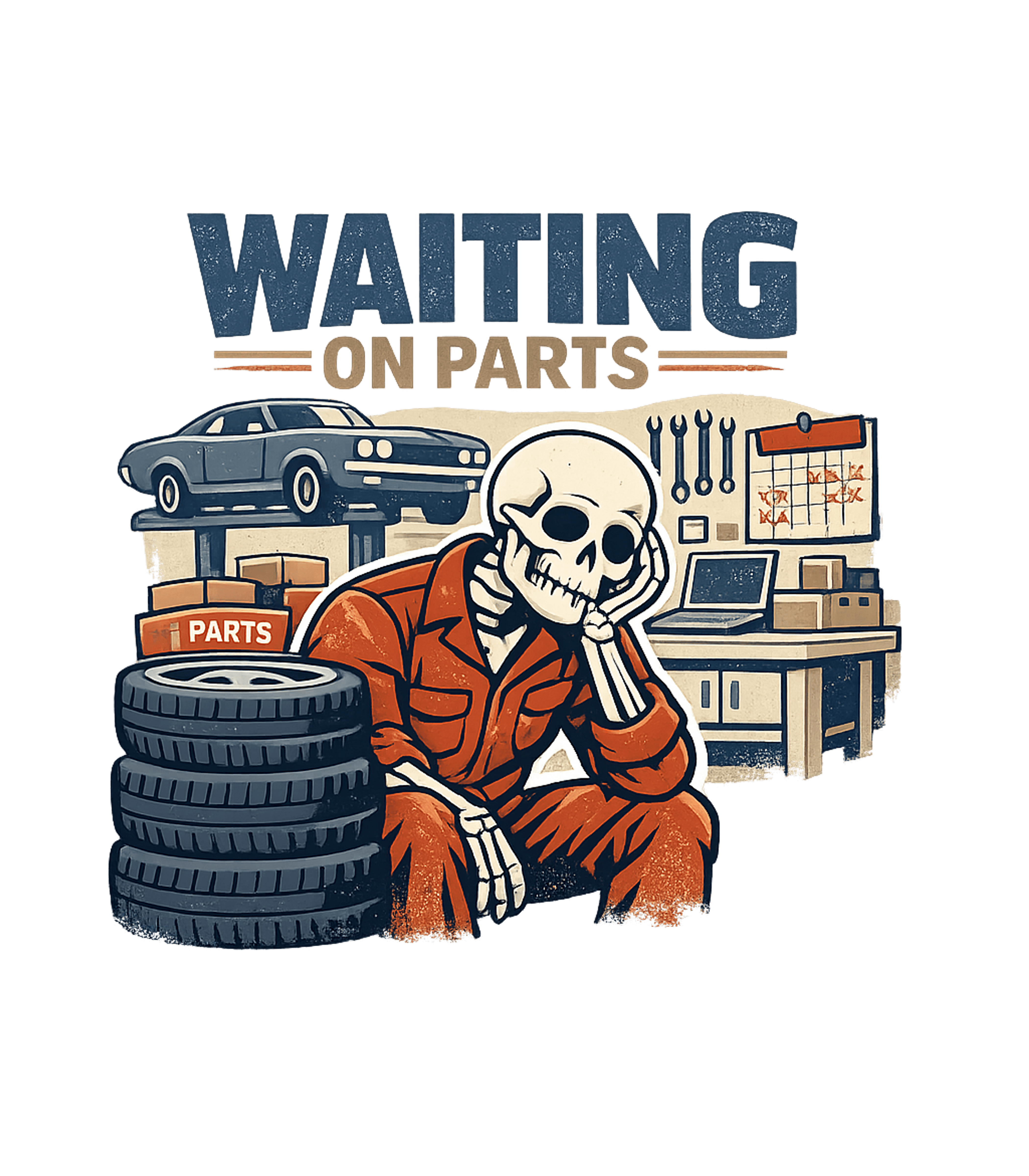 Waiting On Parts Mechanics Hooded Sweatshirt featuring Embrace the universal mechanic's struggle with this humorous – designed by Geoff Brown @ SunFrog Waiting On Parts Mechanics Hooded Sweatshirt featuring Embrace the universal mechanic's struggle with this humorous – designed by Geoff Brown @ SunFrog