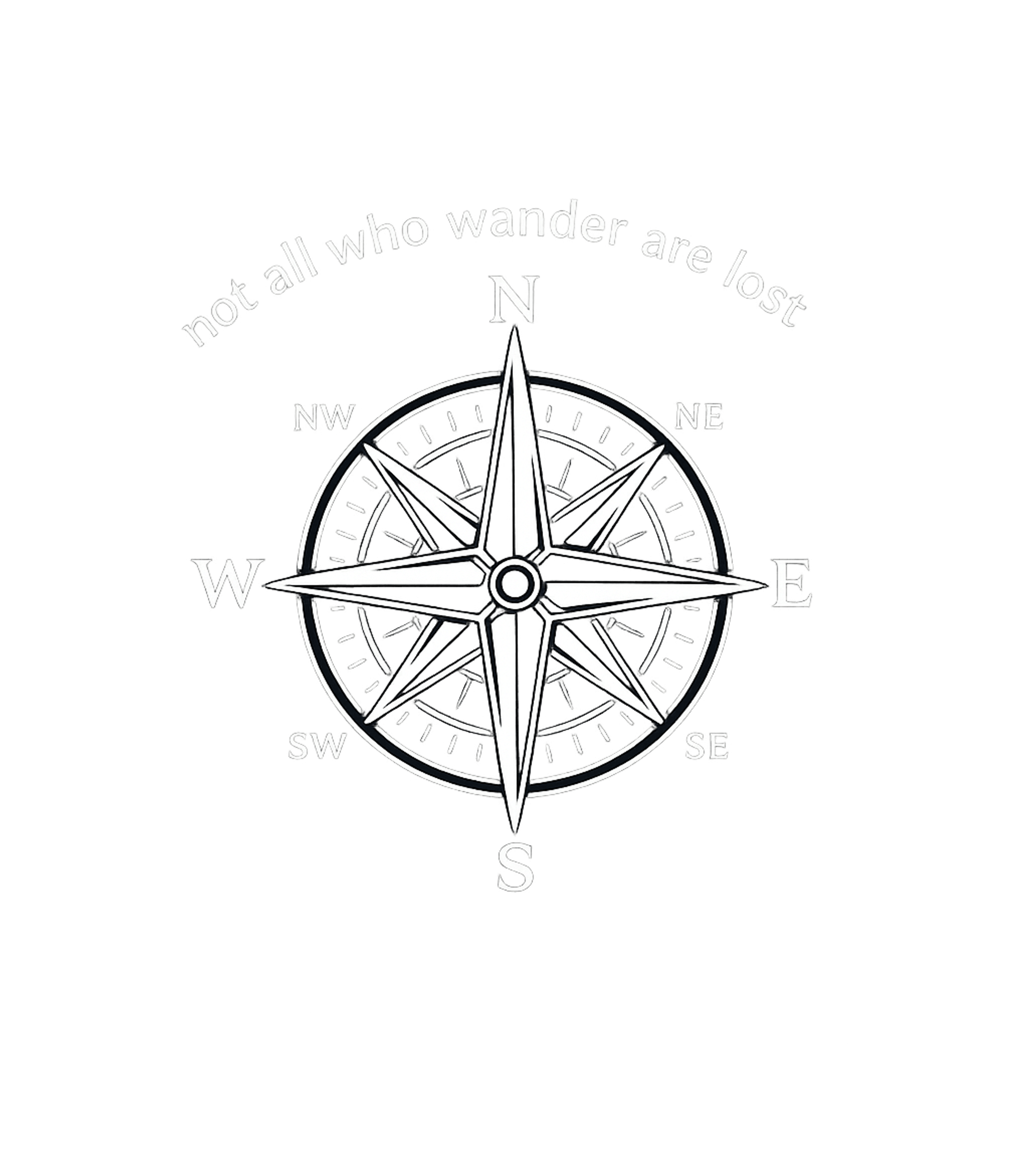 Wander Not Lost Compass Travel Premium T-Shirt featuring Embrace your journey with this classic t-shirt, showcasing a – designed by Geoff Brown @ SunFrog Wander Not Lost Compass Travel Premium T-Shirt featuring Embrace your journey with this classic t-shirt, showcasing a – designed by Geoff Brown @ SunFrog