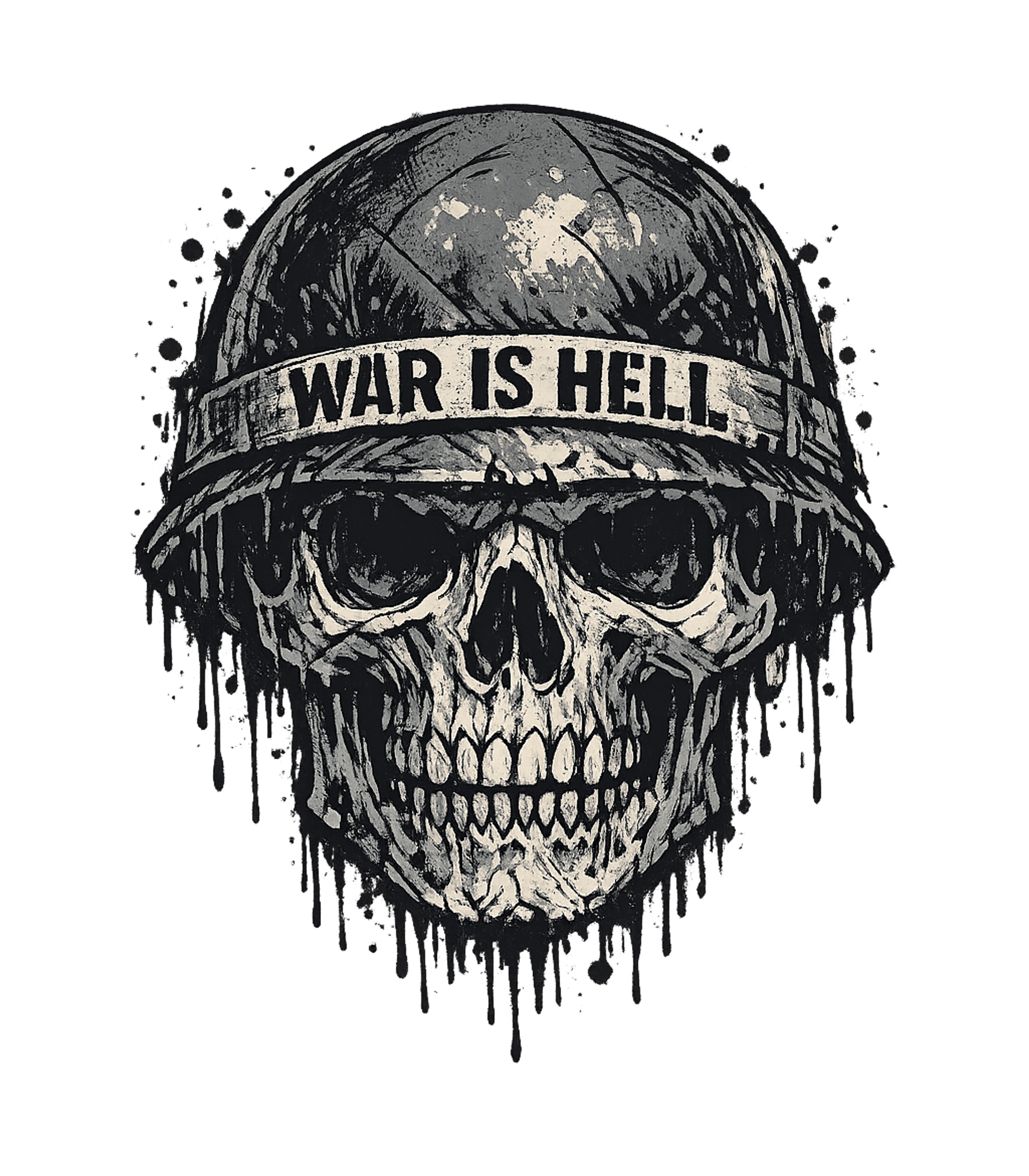 War Is Hell Skull Veterans Crewneck Sweatshirt featuring This stark graphic features a skull in a military helmet wit – designed by Geoff Brown @ SunFrog War Is Hell Skull Veterans Crewneck Sweatshirt featuring This stark graphic features a skull in a military helmet wit – designed by Geoff Brown @ SunFrog