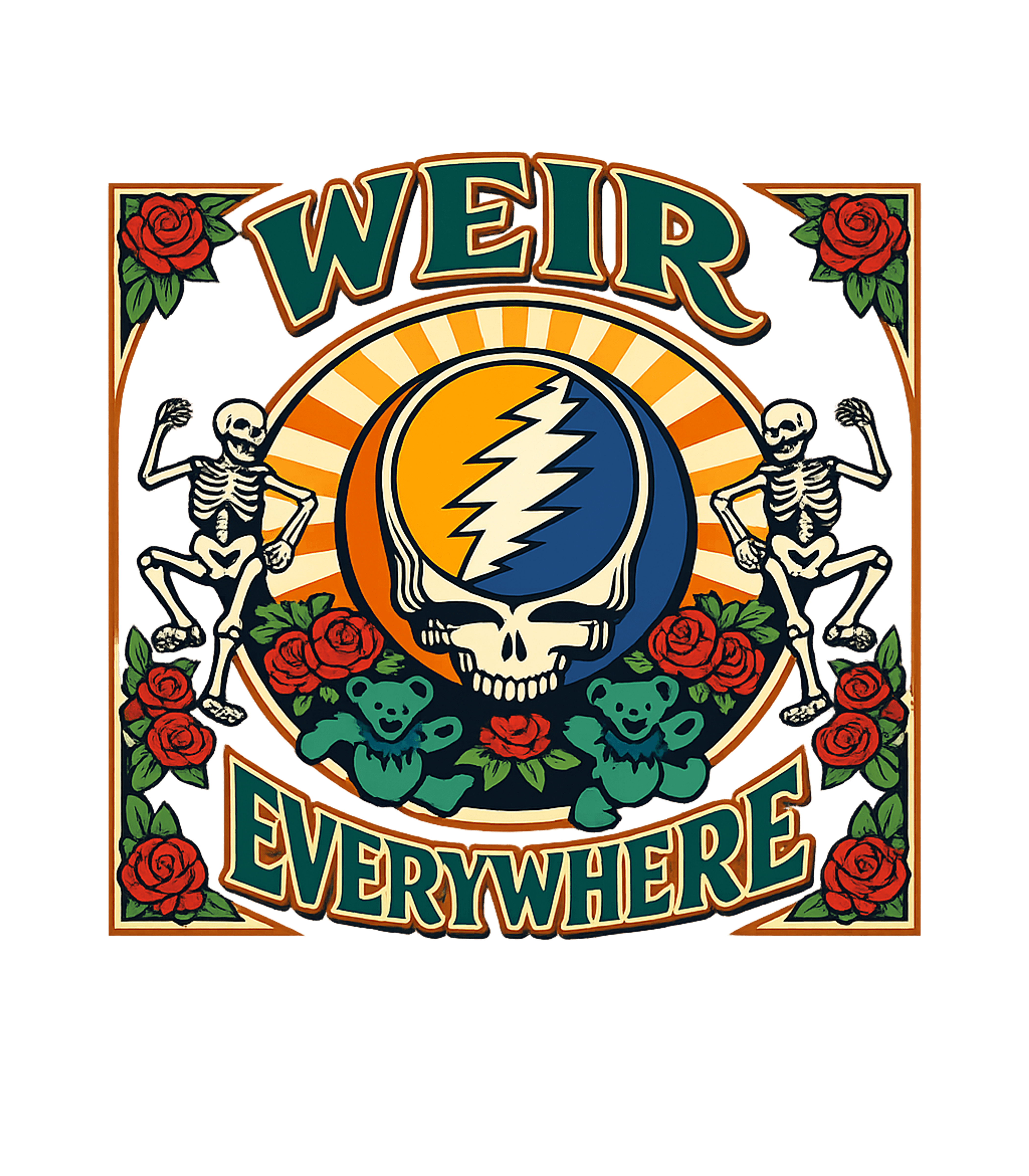 Weir Everywhere Deadhead Music Crewneck Sweatshirt featuring Celebrate the enduring spirit of the Grateful Dead with this – designed by Geoff Brown @ SunFrog Weir Everywhere Deadhead Music Crewneck Sweatshirt featuring Celebrate the enduring spirit of the Grateful Dead with this – designed by Geoff Brown @ SunFrog