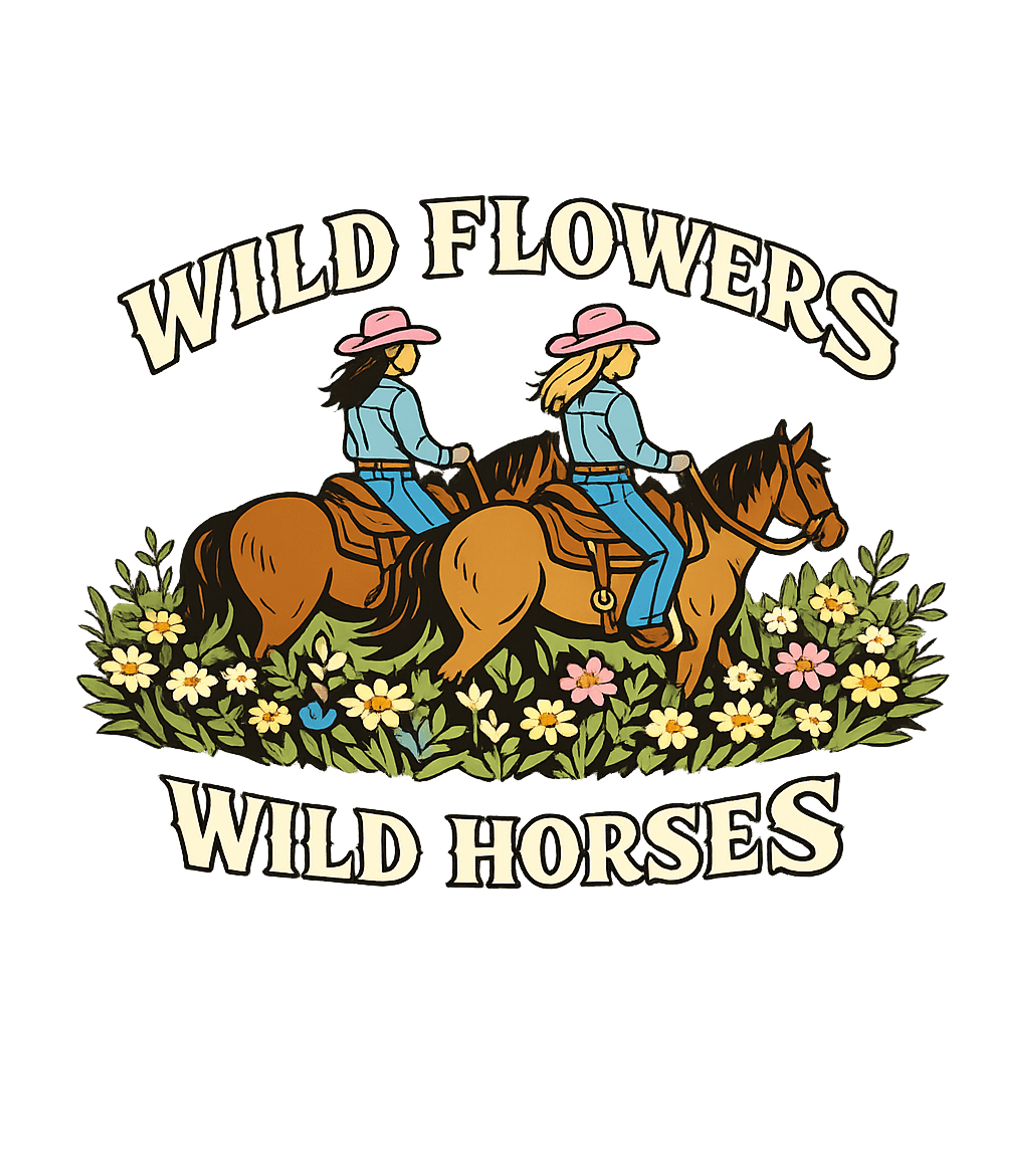 Wild Flowers Wild Horses Horses Crewneck Sweatshirt featuring Embrace your free spirit with this retro graphic featuring c – designed by Geoff Brown @ SunFrog Wild Flowers Wild Horses Horses Crewneck Sweatshirt featuring Embrace your free spirit with this retro graphic featuring c – designed by Geoff Brown @ SunFrog