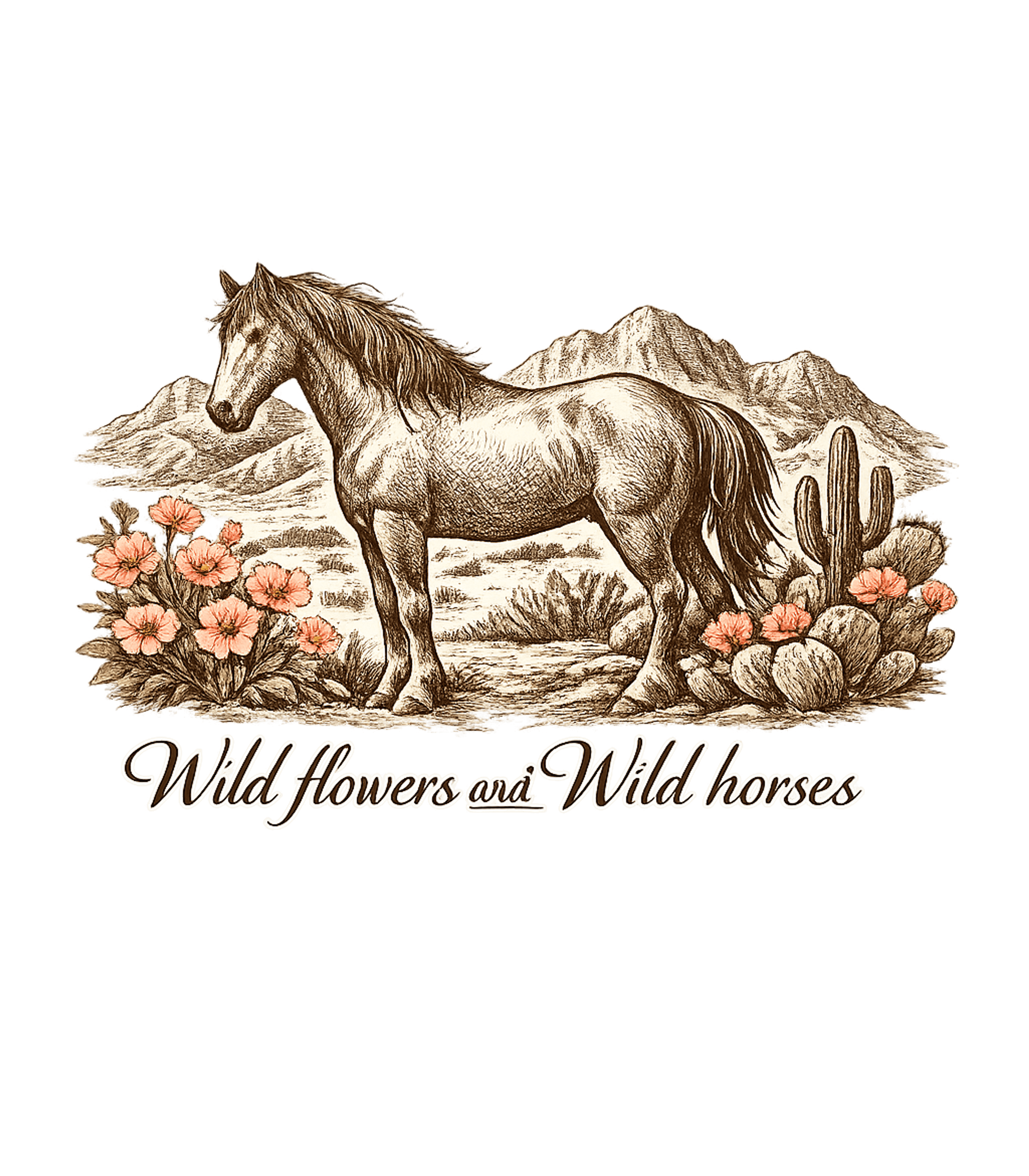 Wild Horses Desert Flowers Horses Crewneck Sweatshirt featuring Embrace the spirit of the wild west with this vintage-style – designed by Geoff Brown @ SunFrog Wild Horses Desert Flowers Horses Crewneck Sweatshirt featuring Embrace the spirit of the wild west with this vintage-style – designed by Geoff Brown @ SunFrog