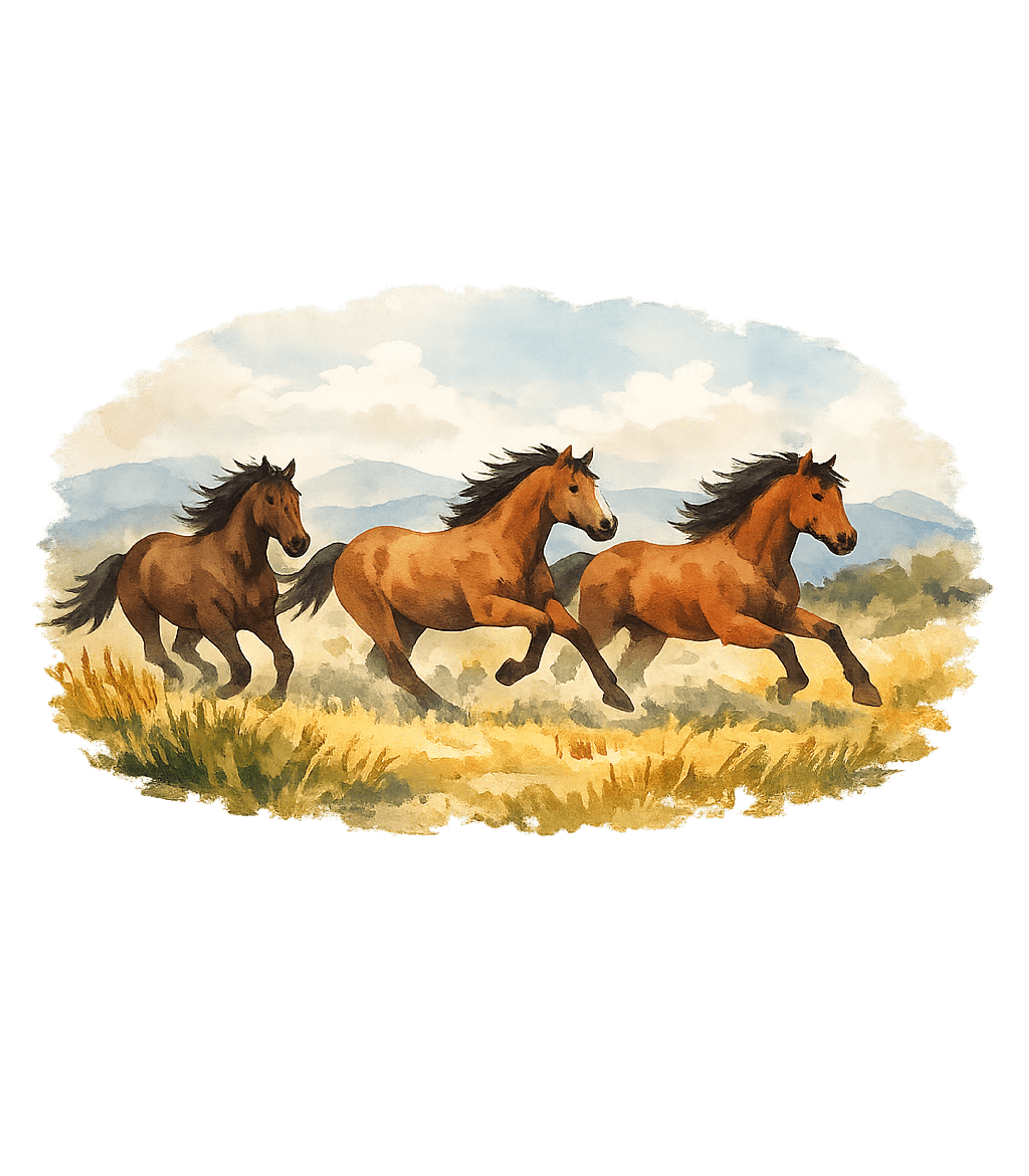 Wild Horses Gallop Horses Crewneck Sweatshirt featuring Embrace the spirit of the wild with this stunning watercolor – designed by Geoff Brown @ SunFrog Wild Horses Gallop Horses Crewneck Sweatshirt featuring Embrace the spirit of the wild with this stunning watercolor – designed by Geoff Brown @ SunFrog