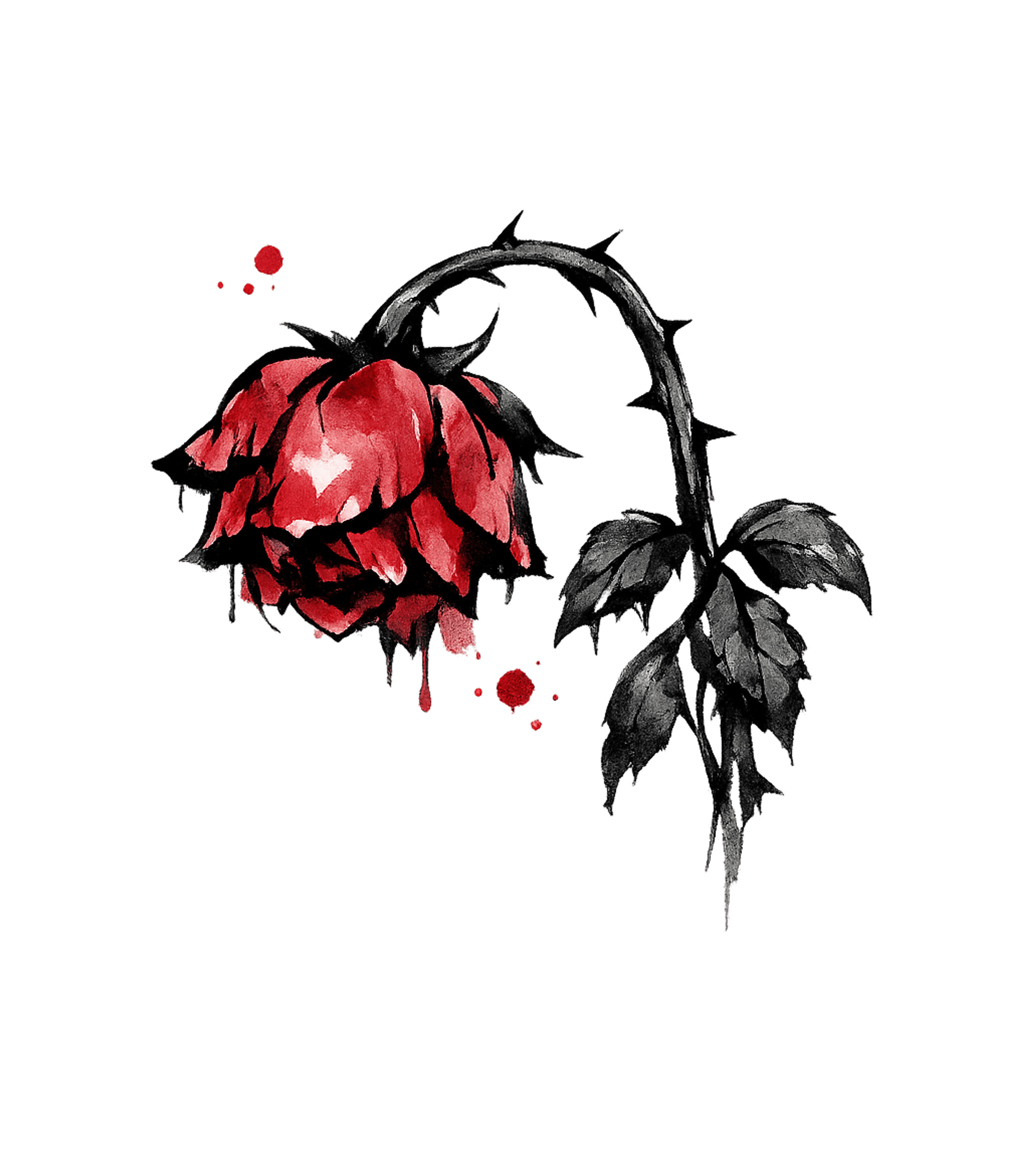 Wilted Blood Rose Music Premium T-Shirt featuring Embrace a somber aesthetic with this striking graphic featur – designed by Geoff Brown @ SunFrog Wilted Blood Rose Music Premium T-Shirt featuring Embrace a somber aesthetic with this striking graphic featur – designed by Geoff Brown @ SunFrog