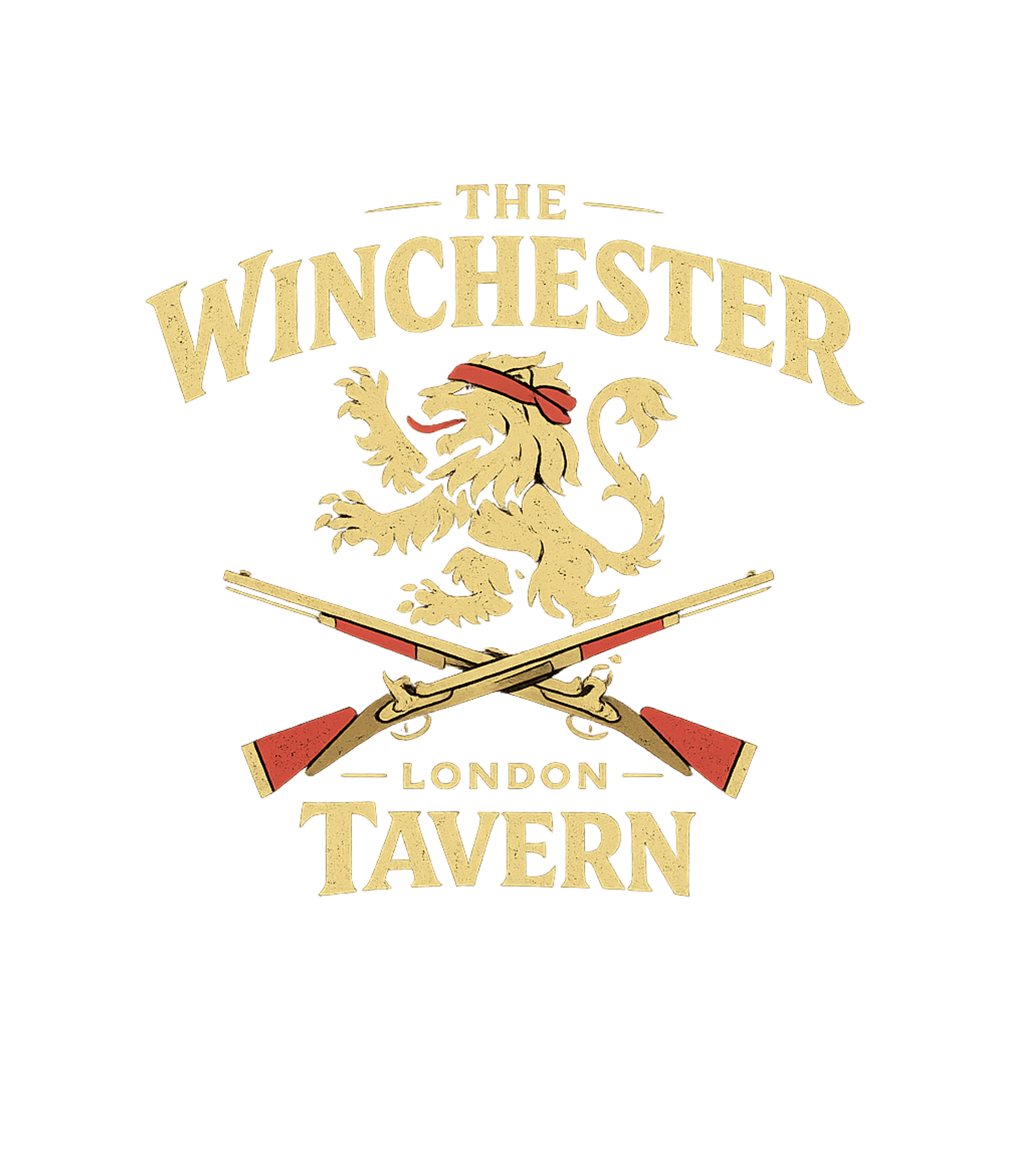 Winchester London Tavern Travel Hooded Sweatshirt featuring This vintage-style graphic features a regal lion and crossed – designed by Geoff Brown @ SunFrog Winchester London Tavern Travel Hooded Sweatshirt featuring This vintage-style graphic features a regal lion and crossed – designed by Geoff Brown @ SunFrog
