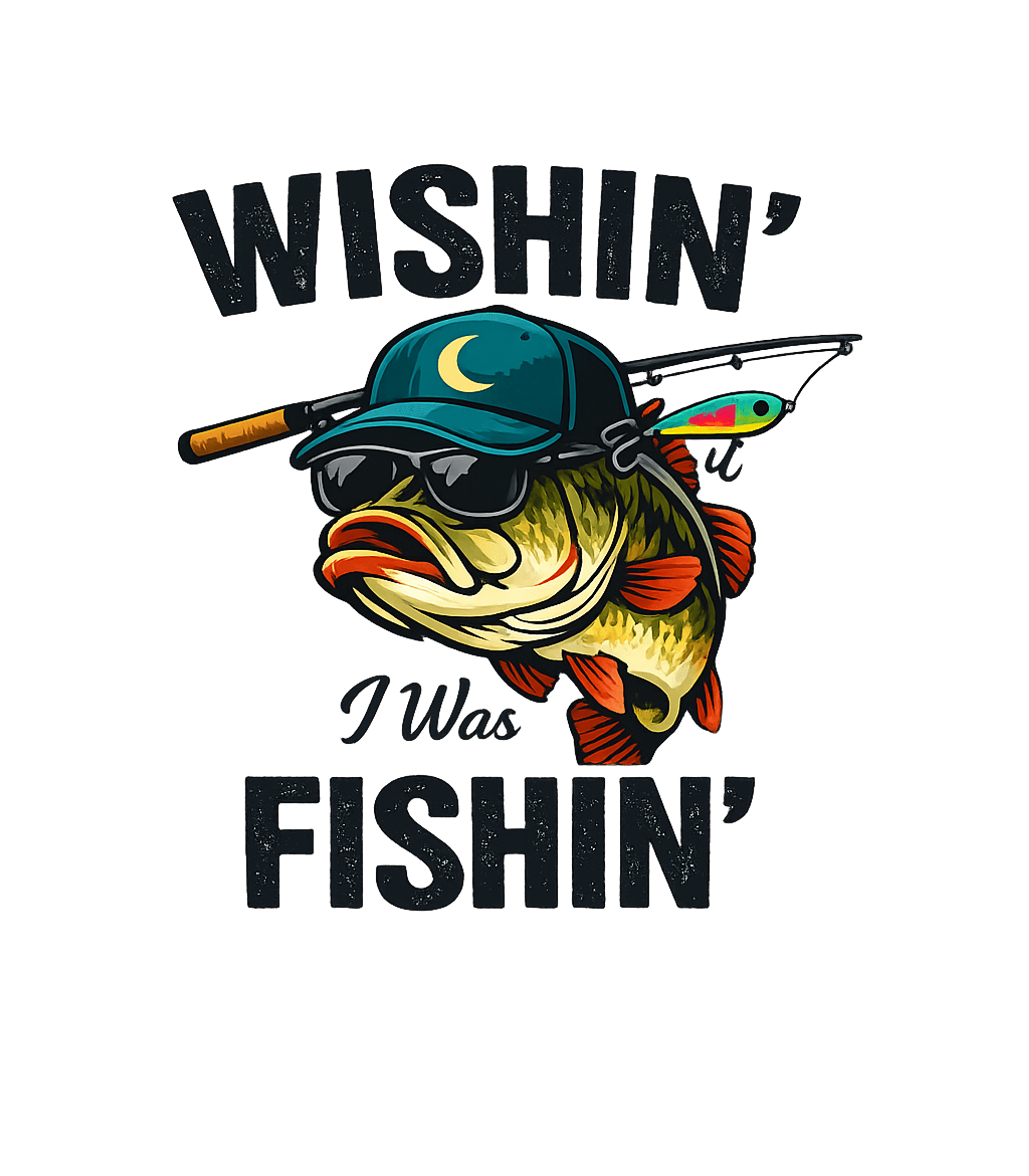 Wishin' I Was Fishin' Fishing Hooded Sweatshirt featuring Show your passion for angling with this fun graphic featurin – designed by Geoff Brown @ SunFrog Wishin' I Was Fishin' Fishing Hooded Sweatshirt featuring Show your passion for angling with this fun graphic featurin – designed by Geoff Brown @ SunFrog