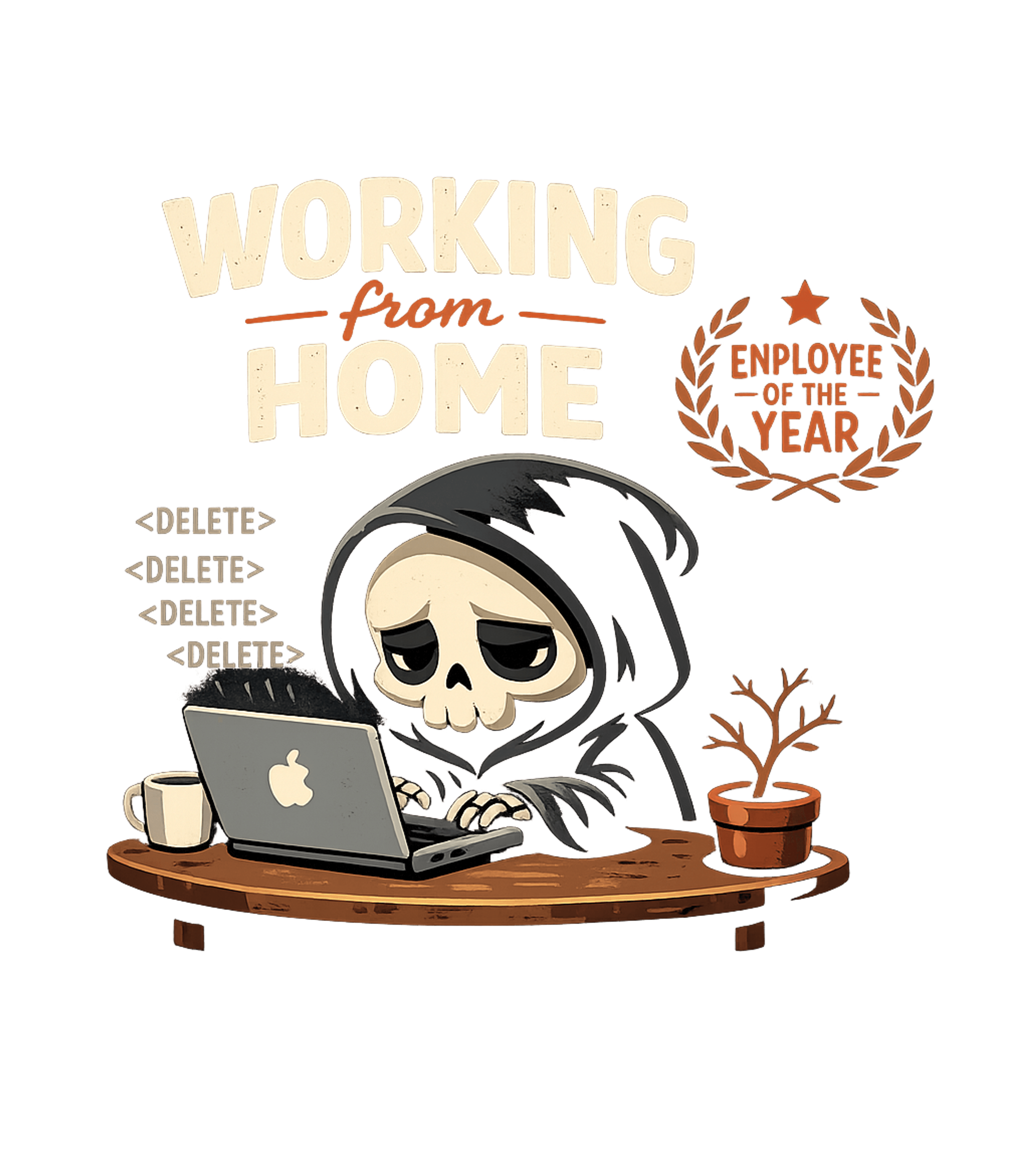 Working From Home Reaper Work / Office Humor Premium T-Shirt featuring Embrace the remote work grind with this humorous graphic fea – designed by Geoff Brown @ SunFrog Working From Home Reaper Work / Office Humor Premium T-Shirt featuring Embrace the remote work grind with this humorous graphic fea – designed by Geoff Brown @ SunFrog