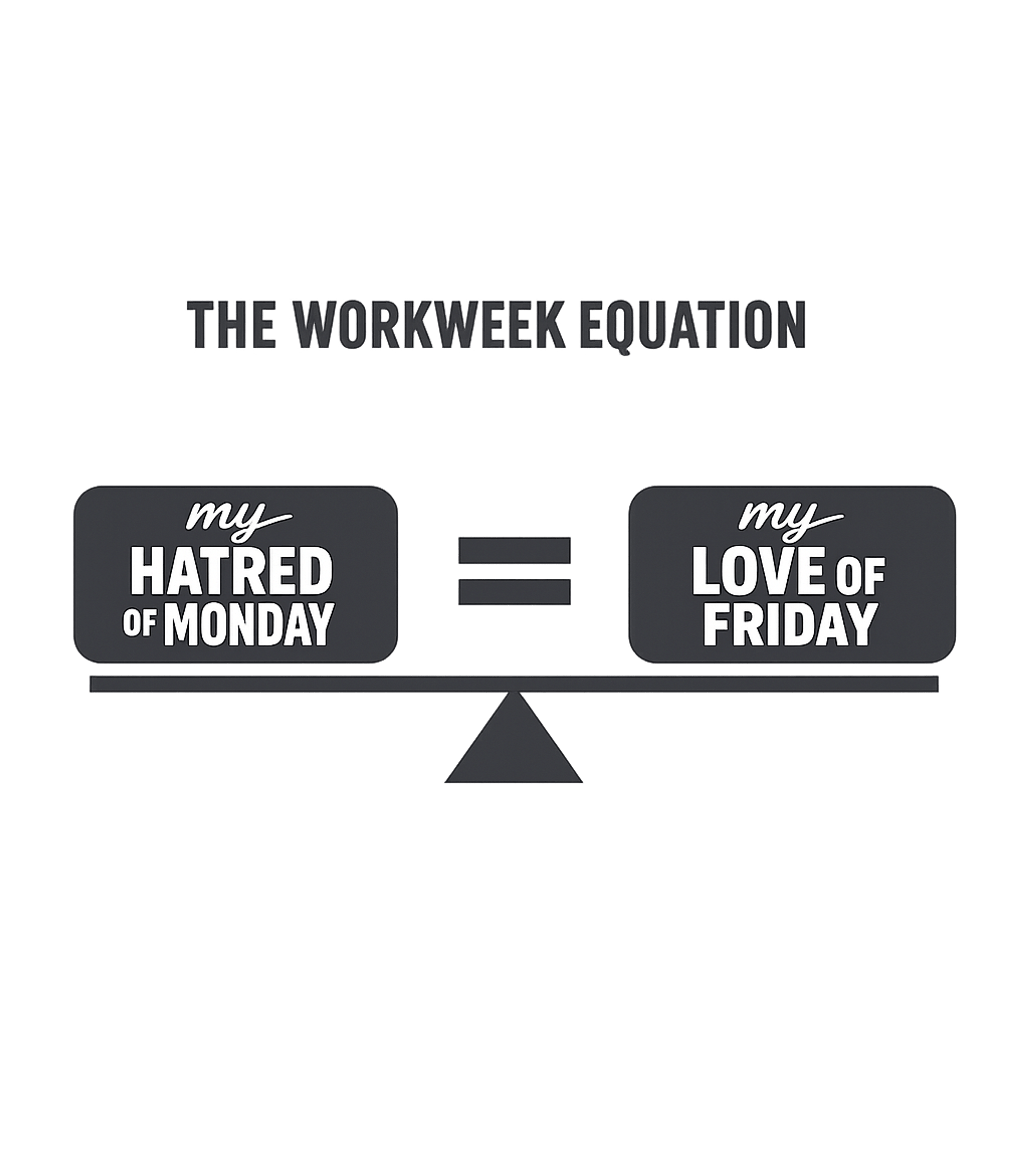 Workweek Equation Humor Work / Office Humor Hooded Sweatshirt featuring This graphic tee humorously illustrates the universal workwe – designed by Geoff Brown @ SunFrog Workweek Equation Humor Work / Office Humor Hooded Sweatshirt featuring This graphic tee humorously illustrates the universal workwe – designed by Geoff Brown @ SunFrog