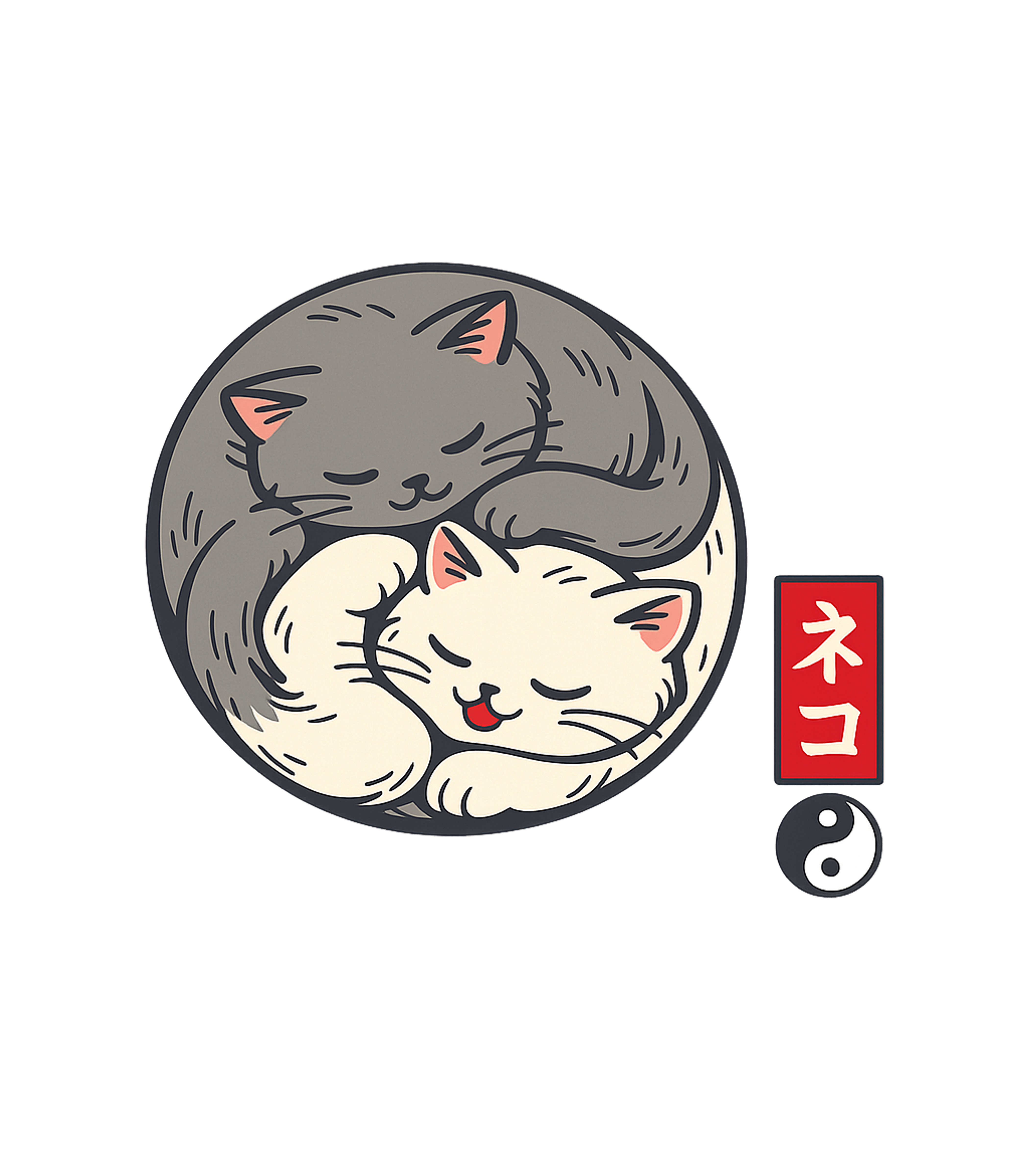Yin Yang Neko Cats Cats Premium T-Shirt featuring Embrace harmony with this adorable graphic featuring two sle – designed by Geoff Brown @ SunFrog Yin Yang Neko Cats Cats Premium T-Shirt featuring Embrace harmony with this adorable graphic featuring two sle – designed by Geoff Brown @ SunFrog